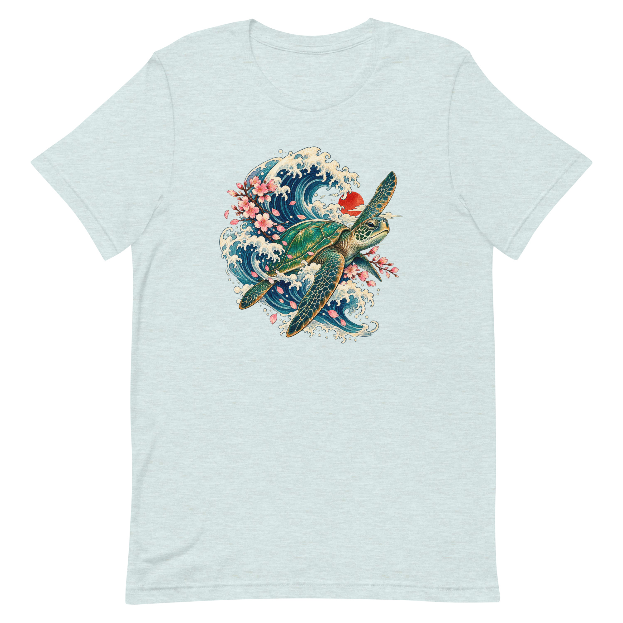 Sea Turtle Great Wave Sakura Japanese Art, Japanese Art Tee, Mythology Gift - Image 32