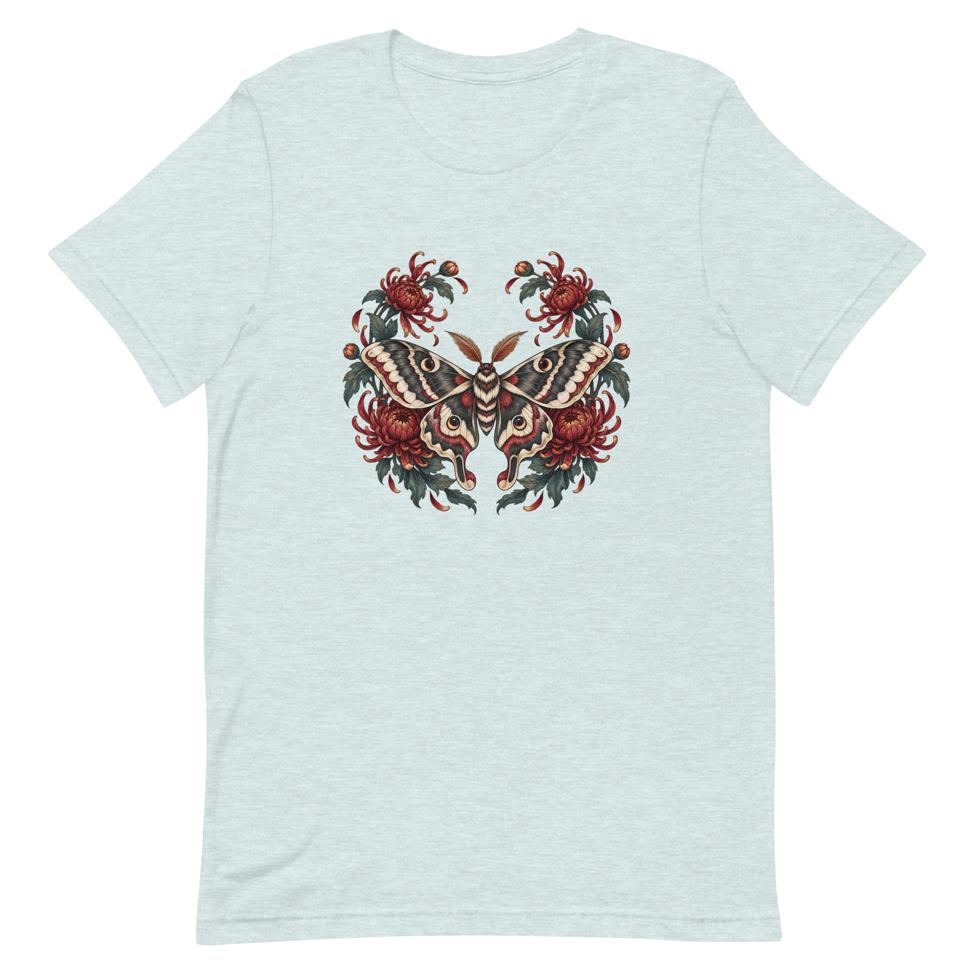 Japanese Moth Chrysanthemum Enso Ink Art, Japanese Art Tee, Mythology Gift - Image 32