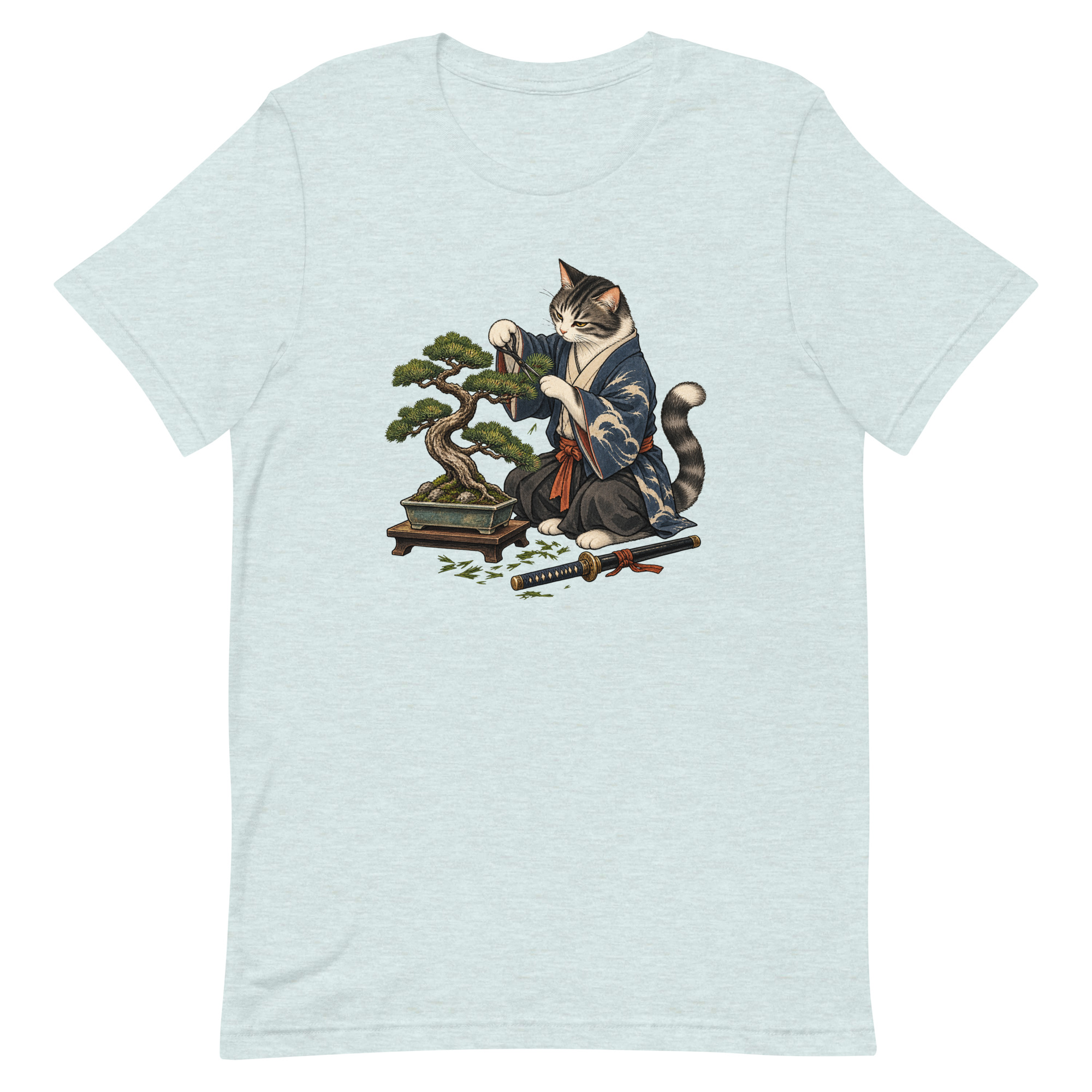 Samurai Cat Bonsai Dojo Japanese Art, Japanese Art Tee, Mythology Gift - Image 32