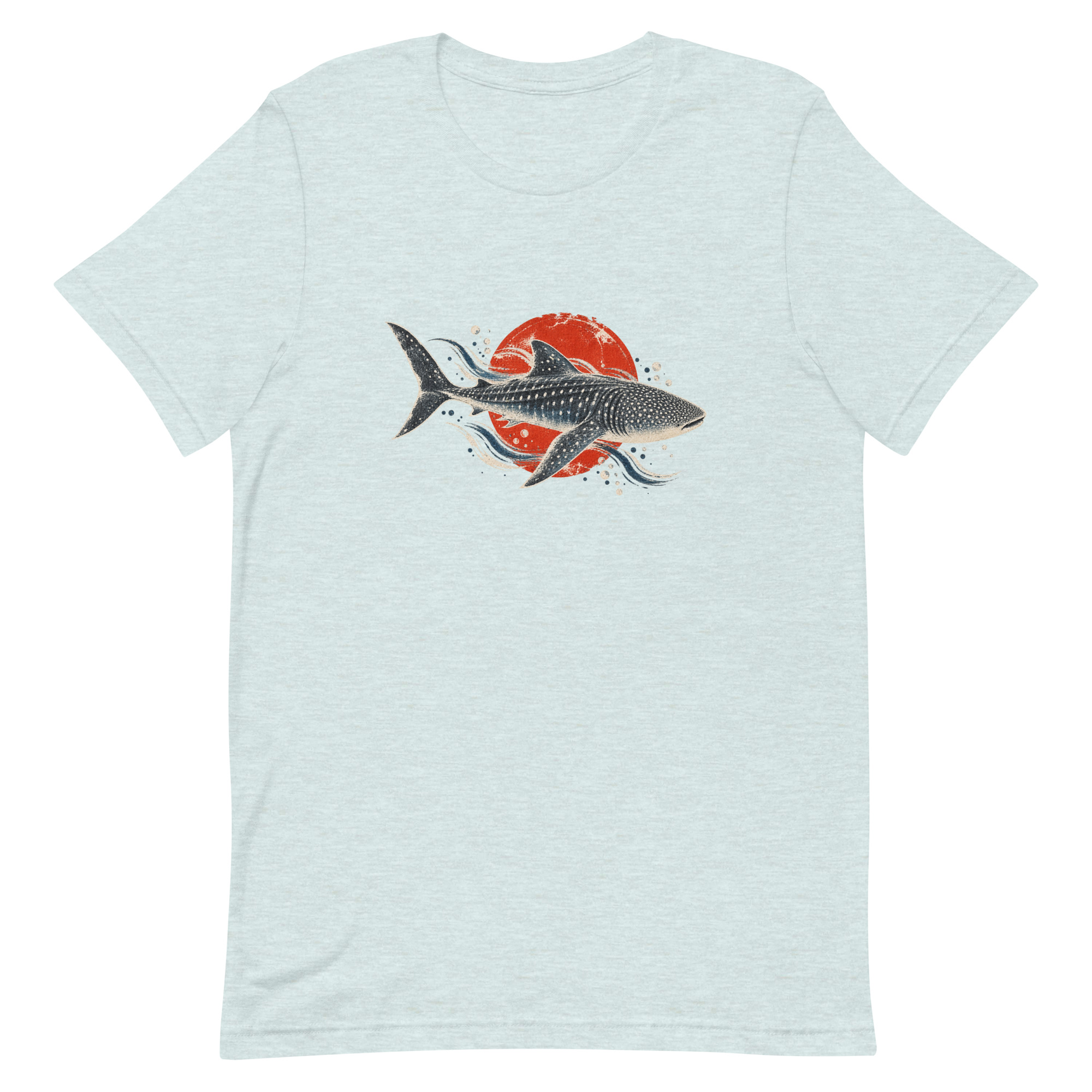 Gyotaku Whale Shark Red Sun Japanese Print, Japanese Art Tee, Mythology Gift - Image 32