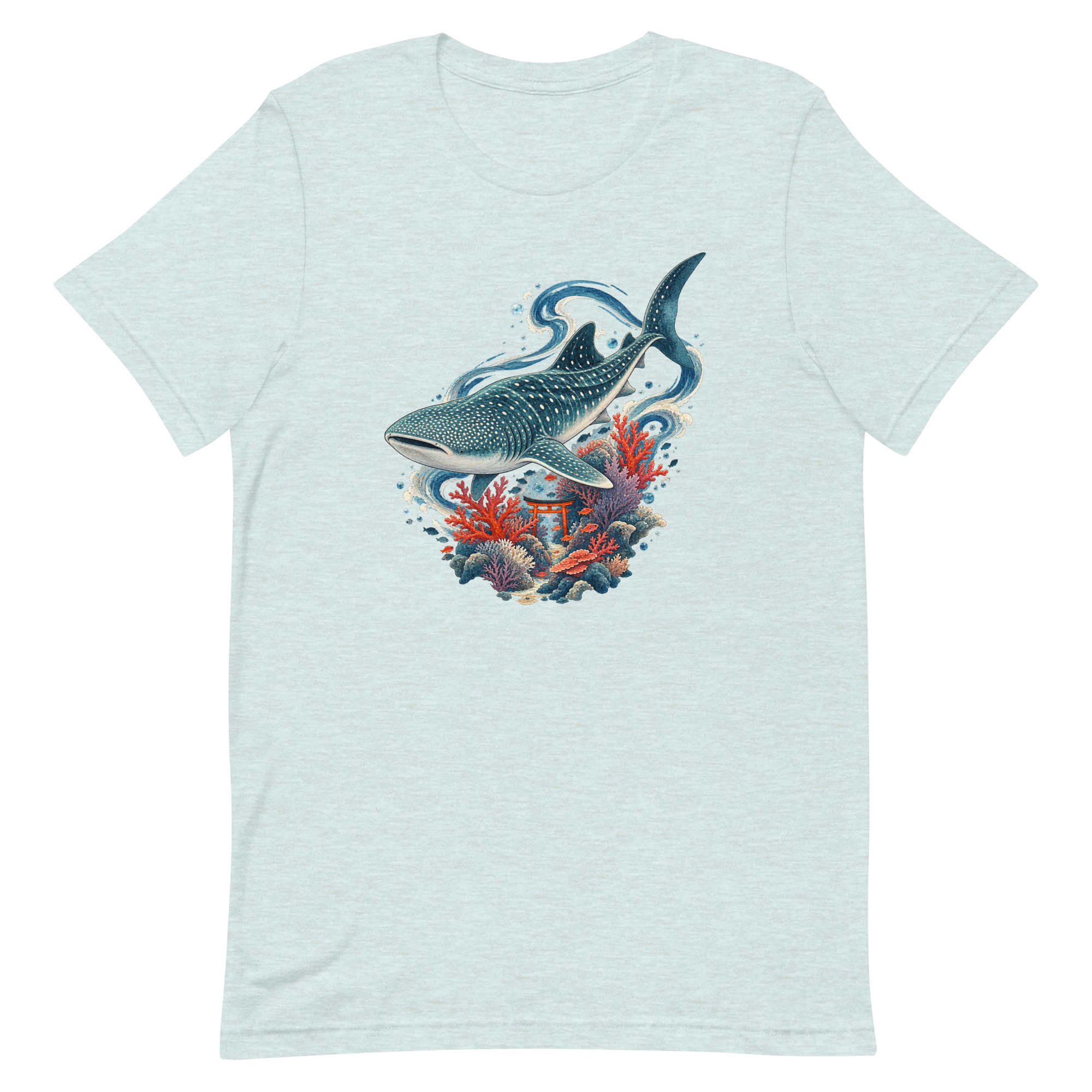Whale Shark Torii Coral Garden Japanese Art, Japanese Art Tee, Mythology Gift - Image 32