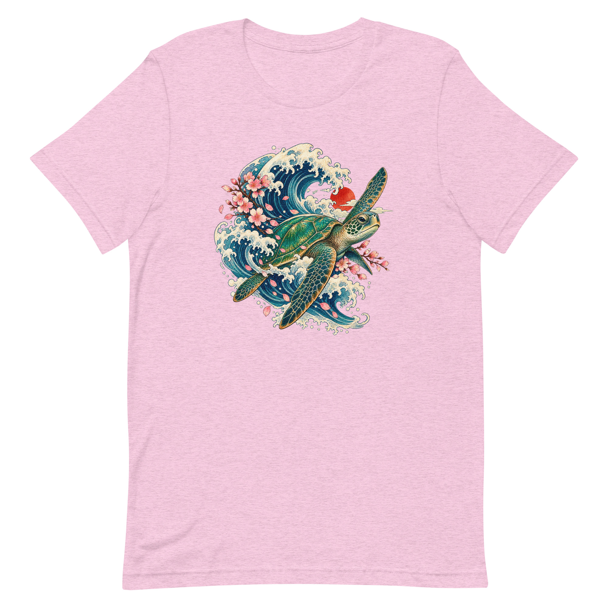 Sea Turtle Great Wave Sakura Japanese Art, Japanese Art Tee, Mythology Gift - Image 33