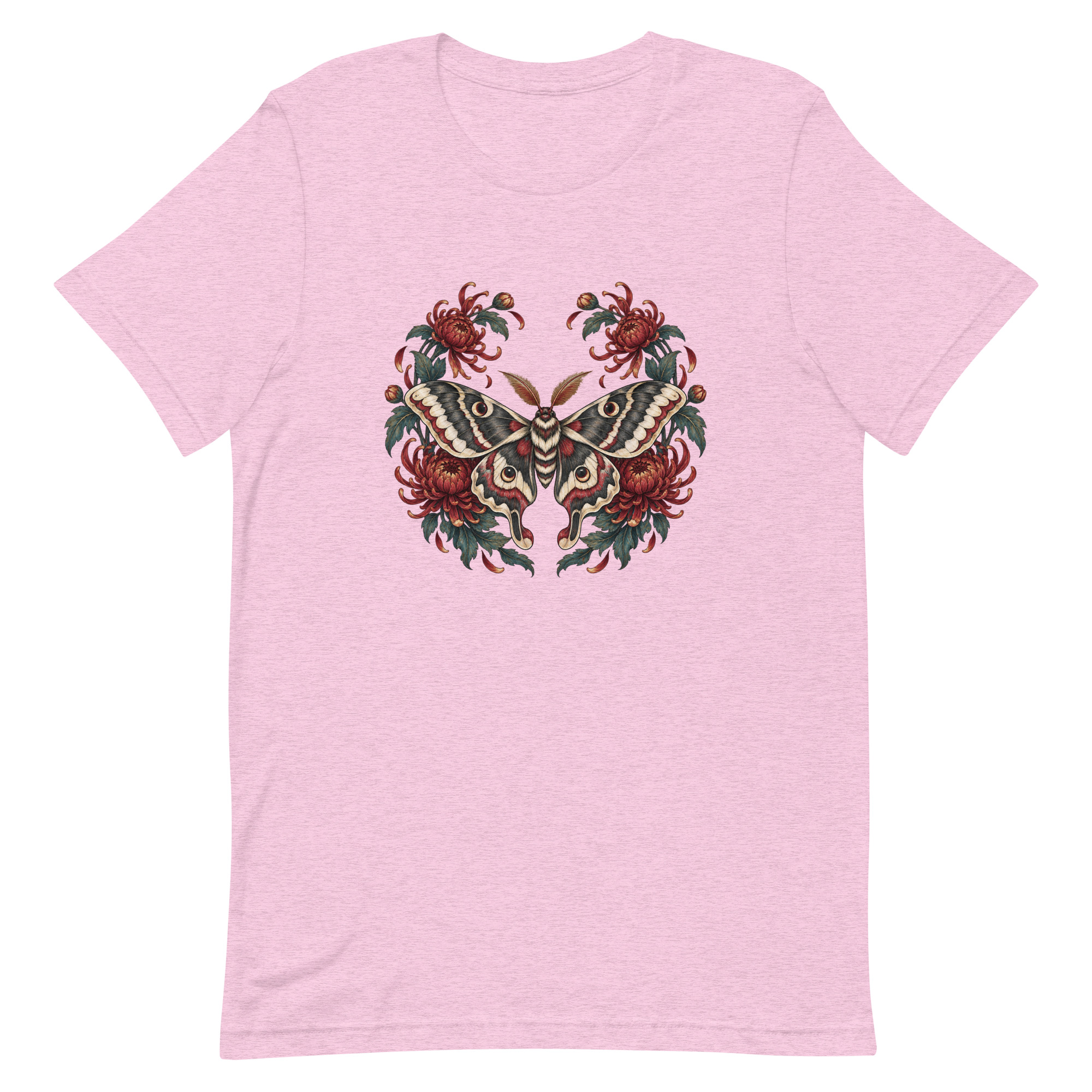 Japanese Moth Chrysanthemum Enso Ink Art, Japanese Art Tee, Mythology Gift - Image 33