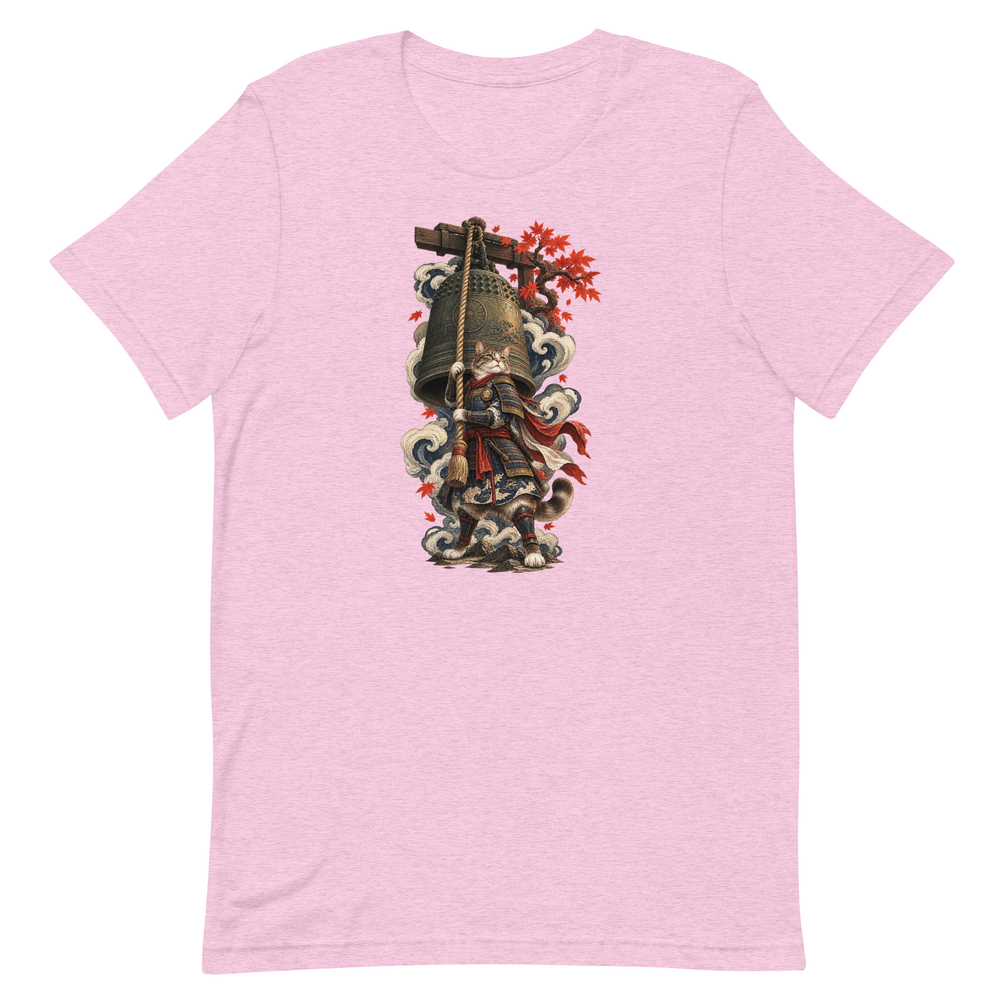 Samurai Cat Temple Bell Guardian Japanese Art, Japanese Art Tee, Mythology Gift - Image 33