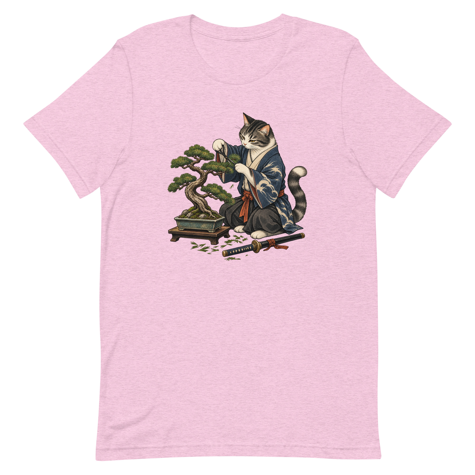 Samurai Cat Bonsai Dojo Japanese Art, Japanese Art Tee, Mythology Gift - Image 33