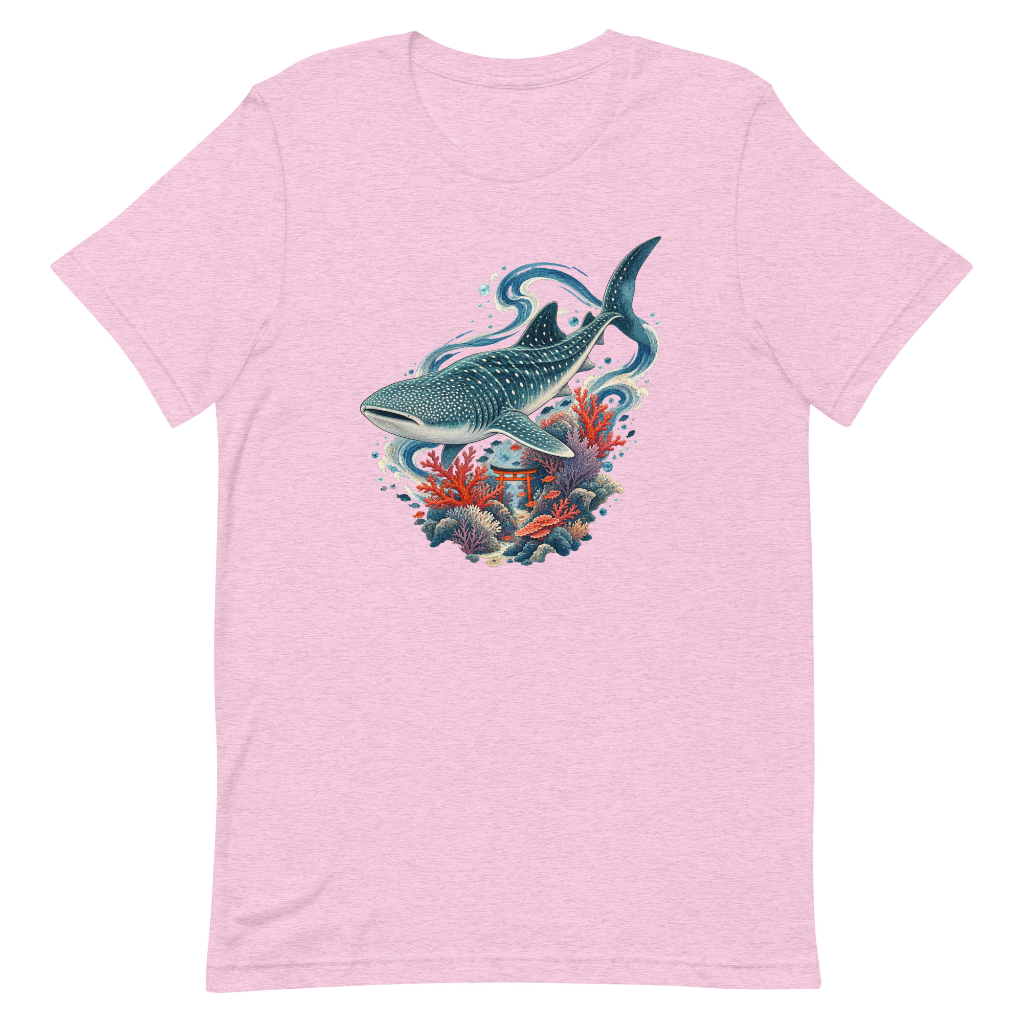 Whale Shark Torii Coral Garden Japanese Art, Japanese Art Tee, Mythology Gift - Image 33