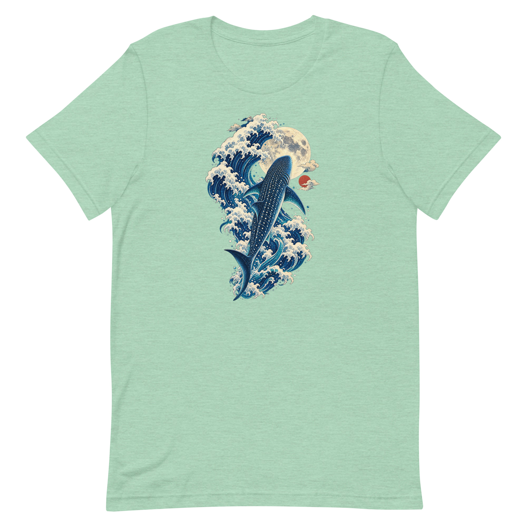 Whale Shark Great Wave Moon Japanese Art, Japanese Art Tee, Mythology Gift - Image 32
