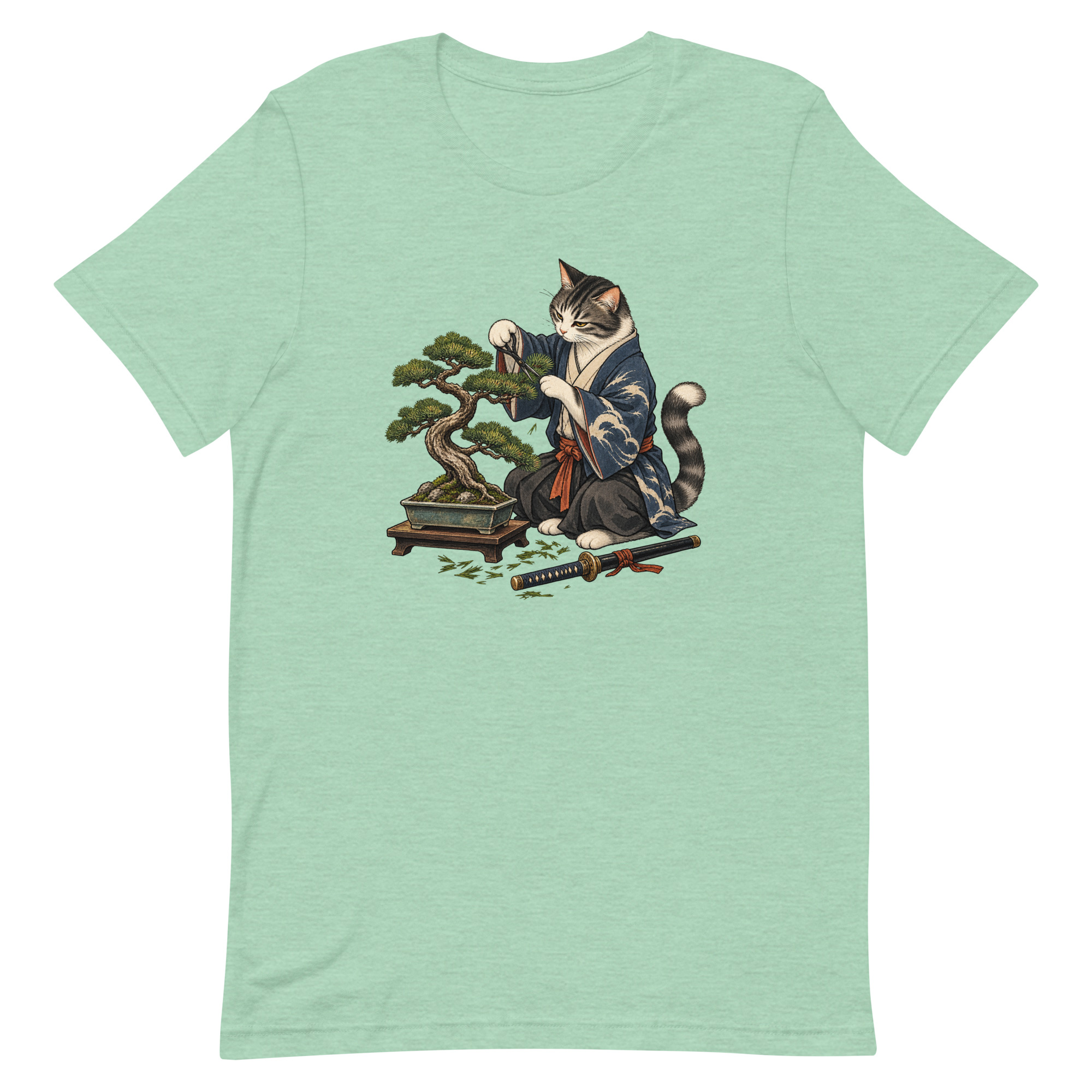 Samurai Cat Bonsai Dojo Japanese Art, Japanese Art Tee, Mythology Gift - Image 34