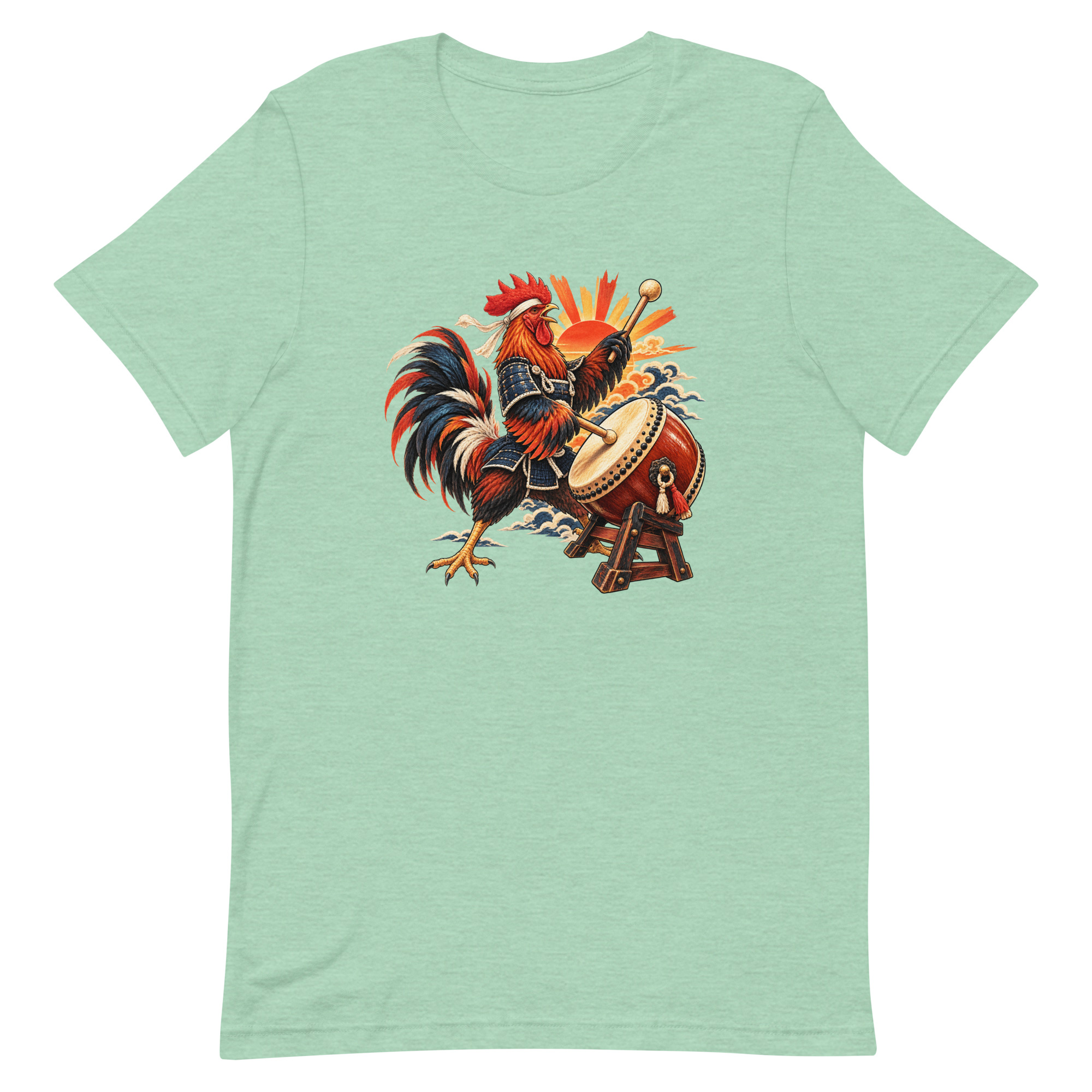 Rooster Samurai Taiko Drum Japanese Art, Japanese Art Tee, Mythology Gift - Image 34