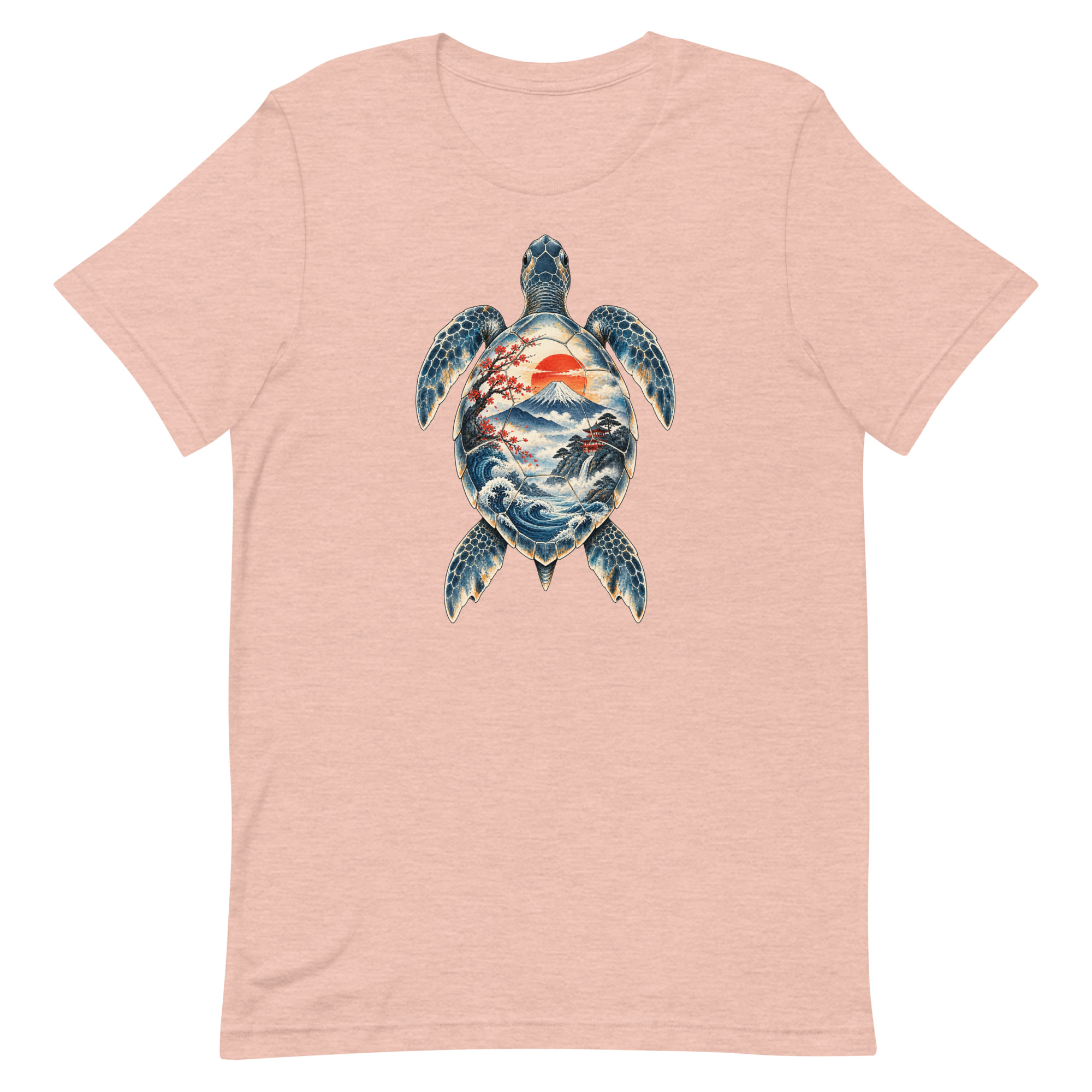 Sea Turtle Mount Fuji Sunrise Japanese Art, Japanese Art Tee, Mythology Gift - Image 35