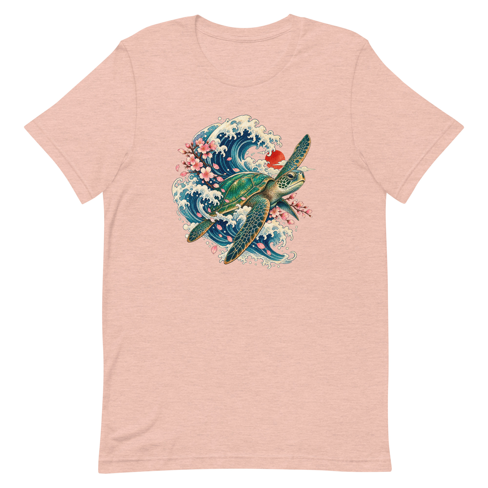 Sea Turtle Great Wave Sakura Japanese Art, Japanese Art Tee, Mythology Gift - Image 35