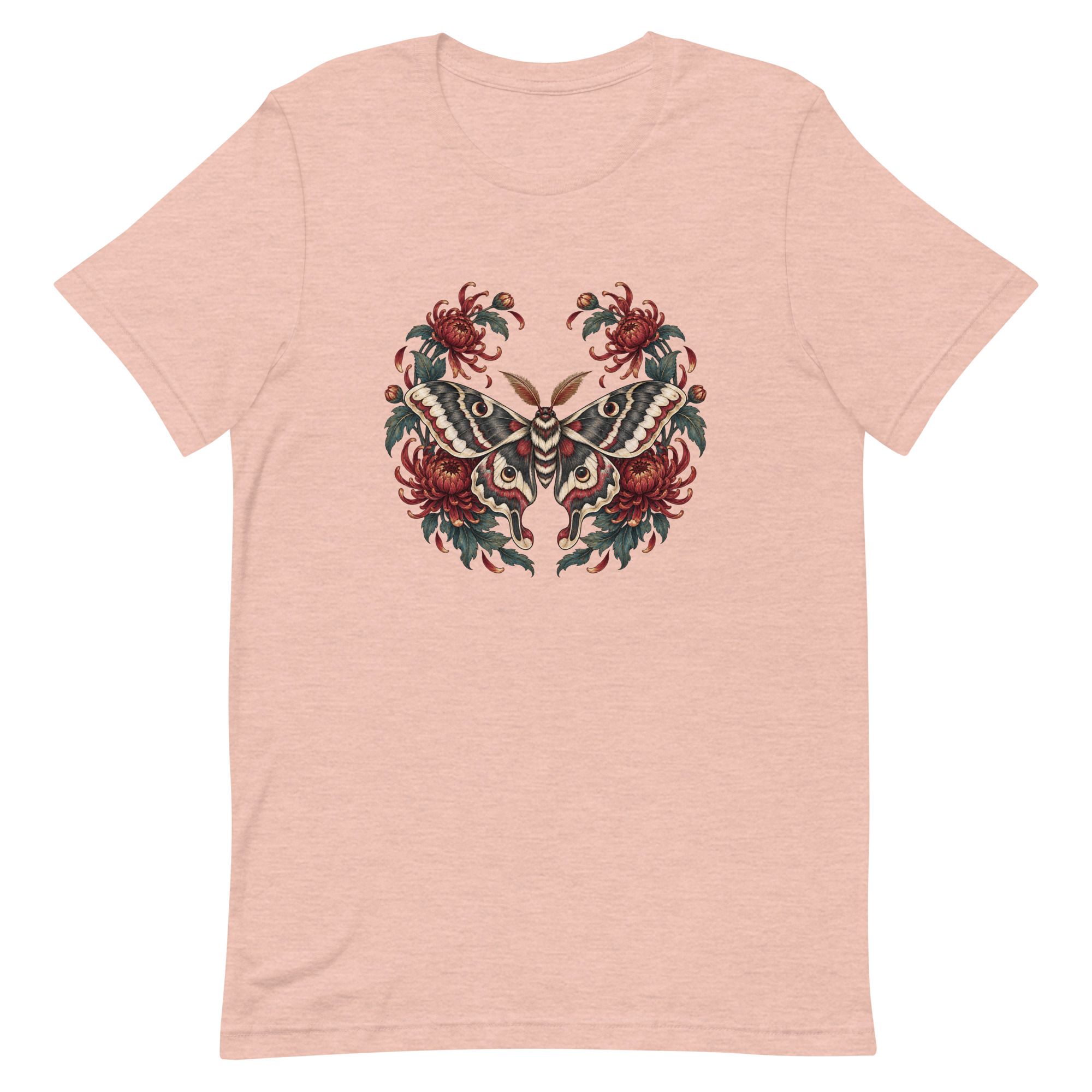 Japanese Moth Chrysanthemum Enso Ink Art, Japanese Art Tee, Mythology Gift - Image 35
