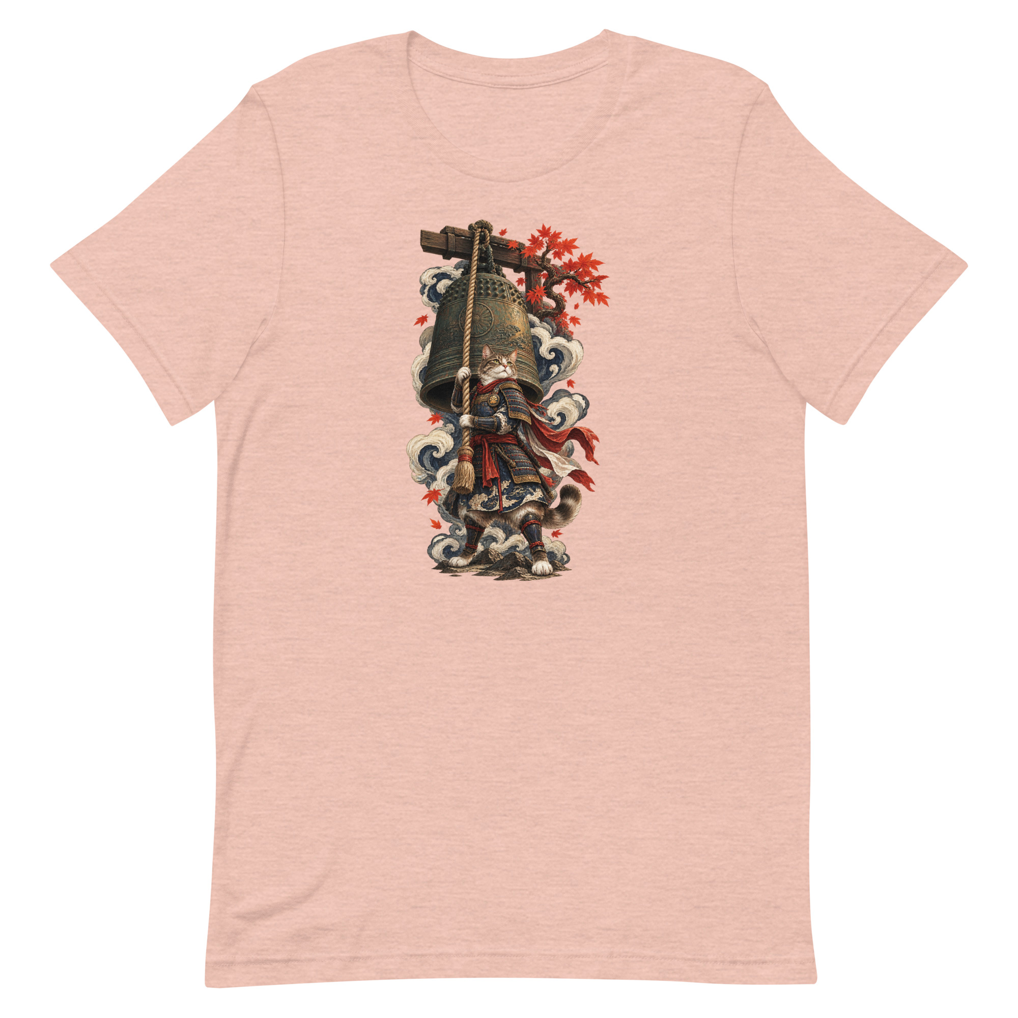 Samurai Cat Temple Bell Guardian Japanese Art, Japanese Art Tee, Mythology Gift - Image 35
