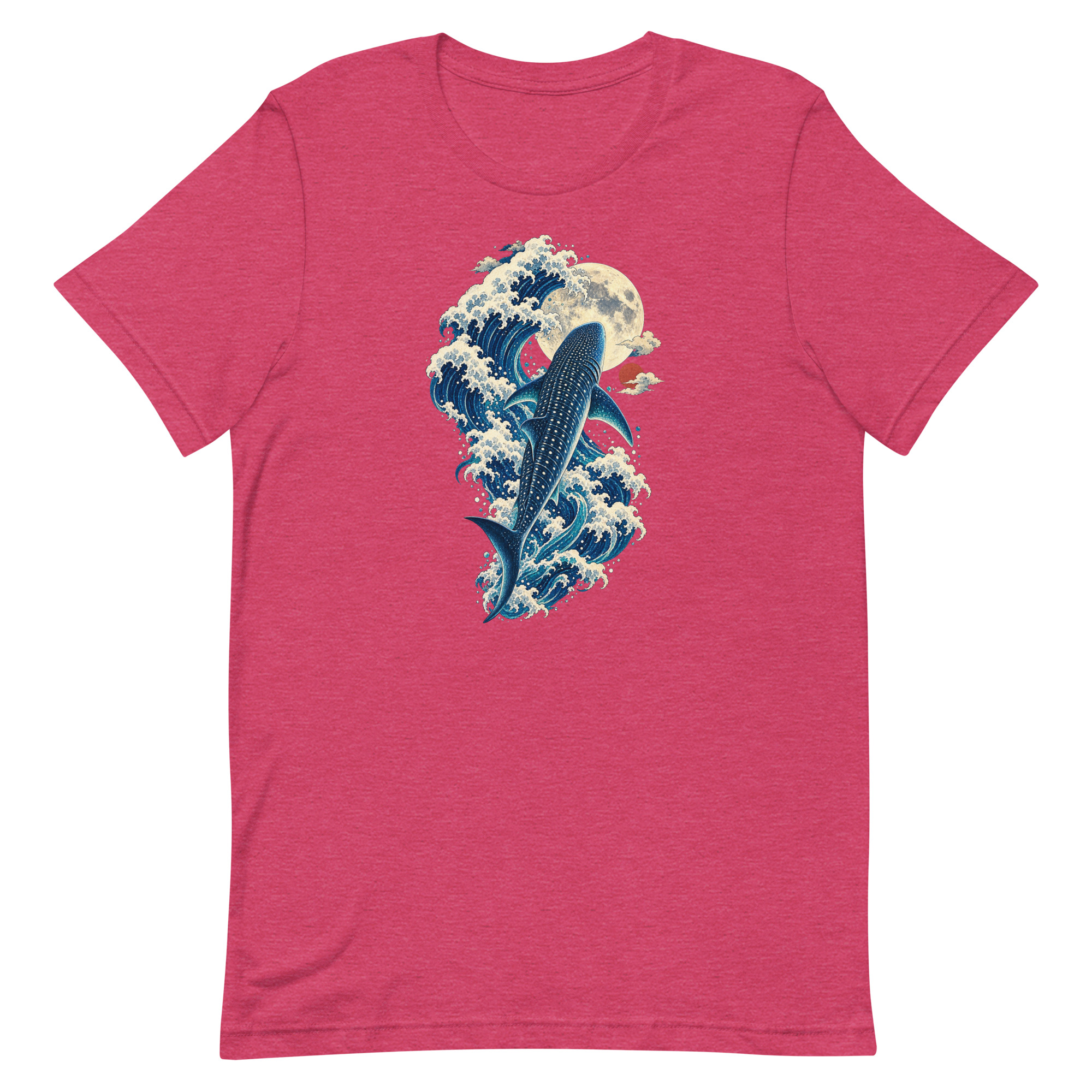Whale Shark Great Wave Moon Japanese Art, Japanese Art Tee, Mythology Gift - Image 34