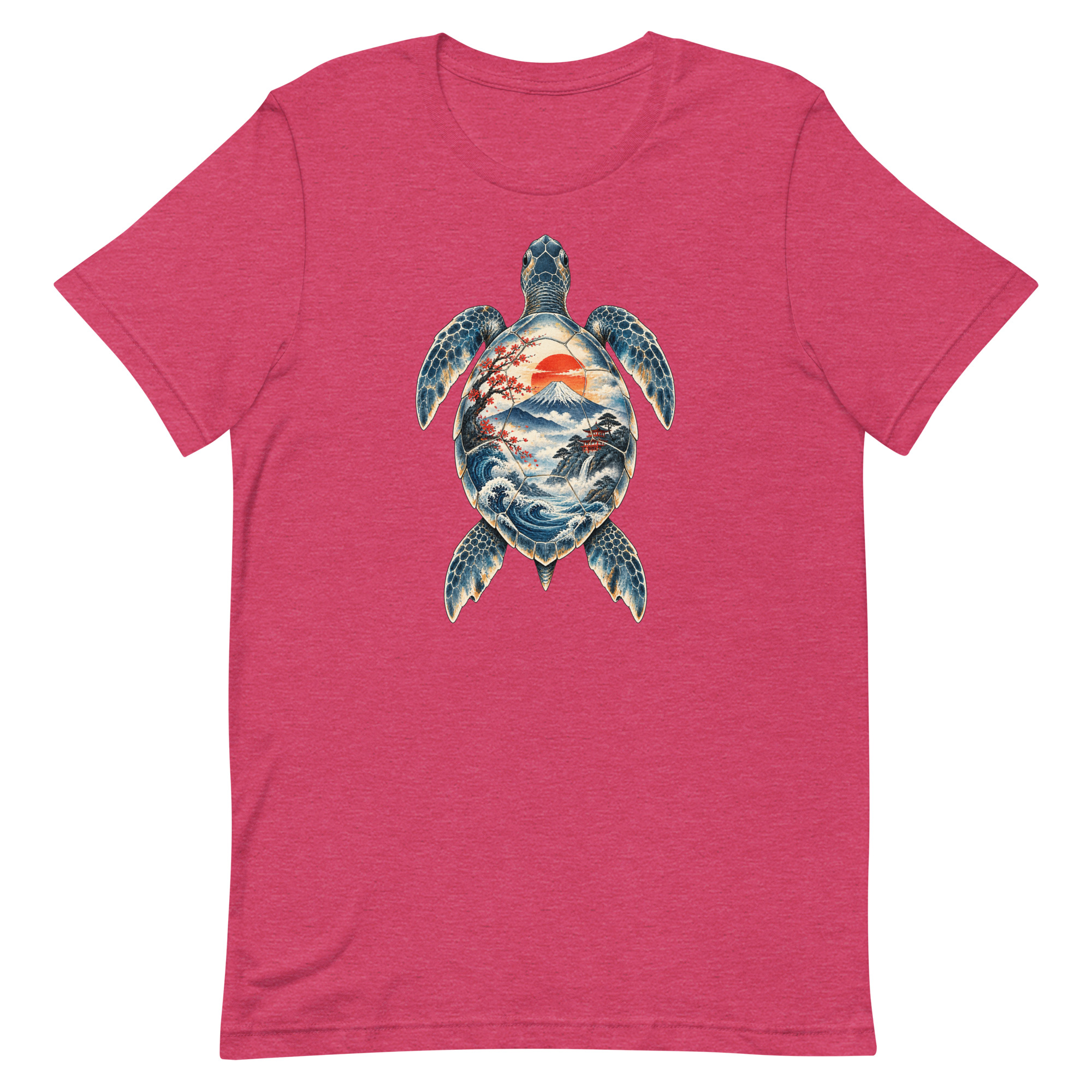 Sea Turtle Mount Fuji Sunrise Japanese Art, Japanese Art Tee, Mythology Gift - Image 36