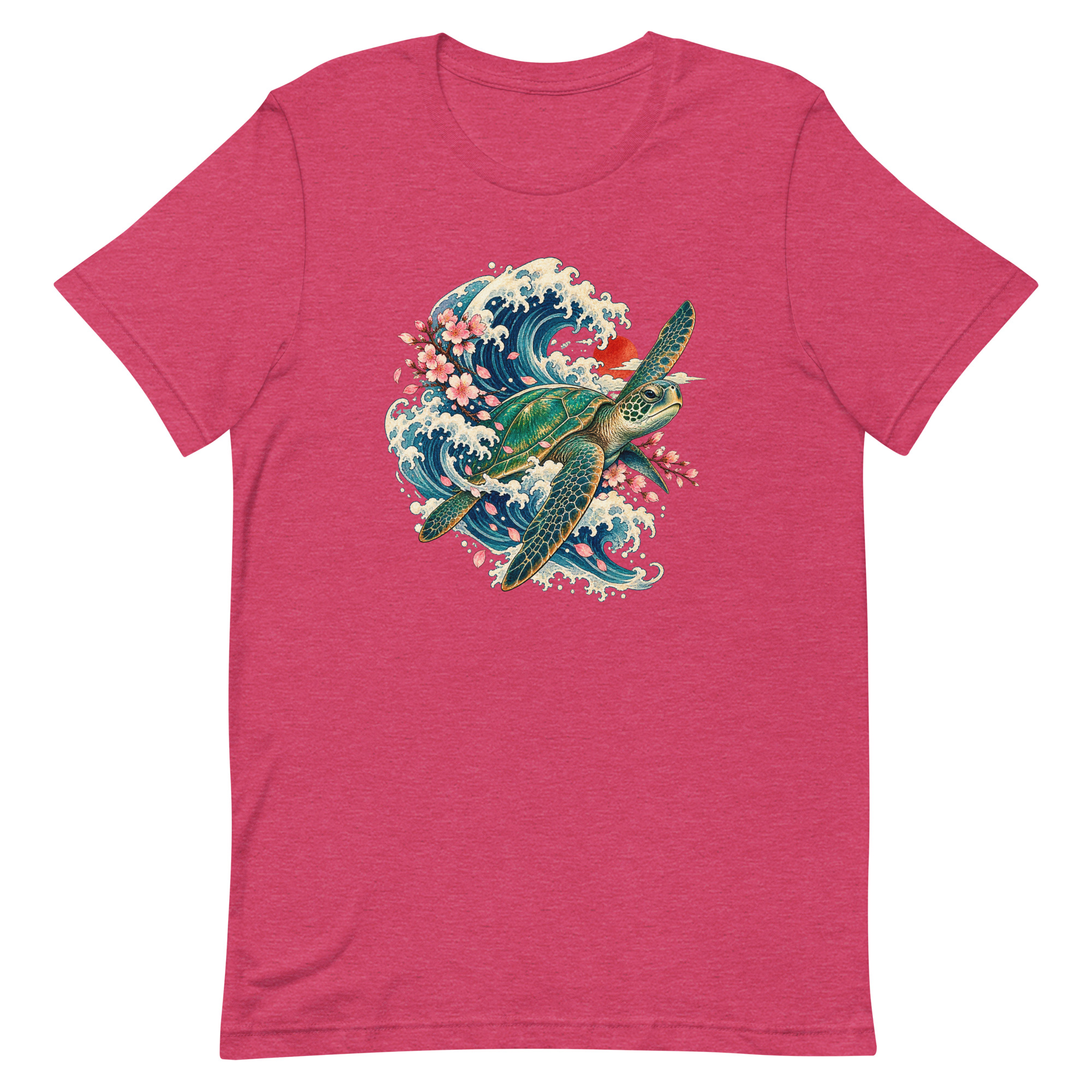 Sea Turtle Great Wave Sakura Japanese Art, Japanese Art Tee, Mythology Gift - Image 36