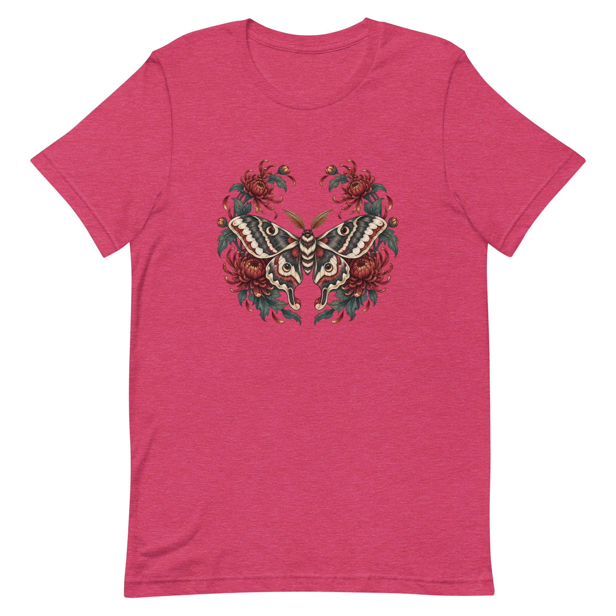 Japanese Moth Chrysanthemum Enso Ink Art, Japanese Art Tee, Mythology Gift - Image 36