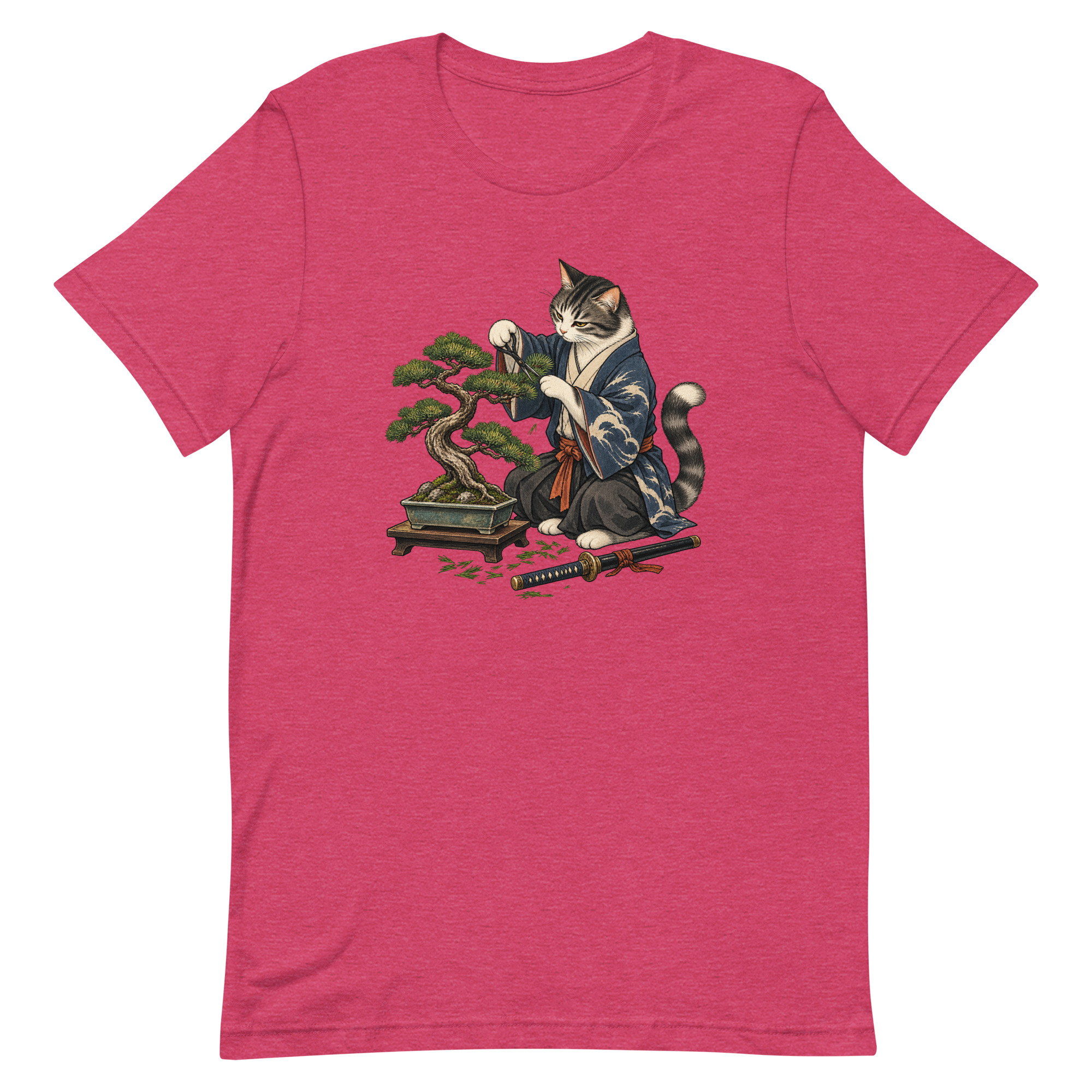 Samurai Cat Bonsai Dojo Japanese Art, Japanese Art Tee, Mythology Gift - Image 36