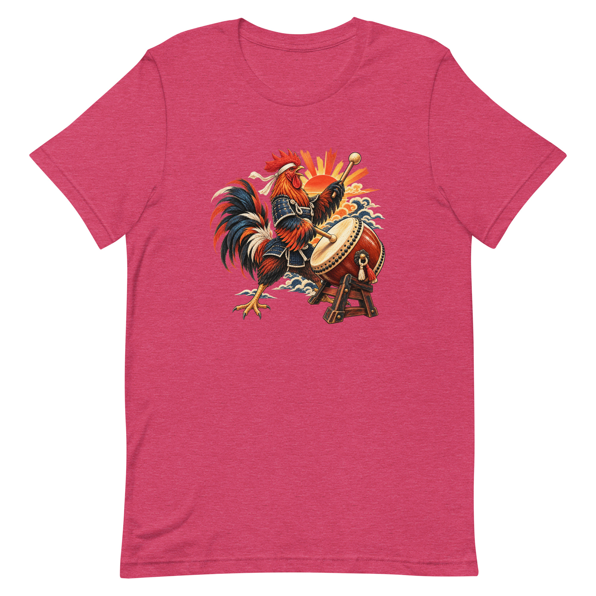 Rooster Samurai Taiko Drum Japanese Art, Japanese Art Tee, Mythology Gift - Image 36