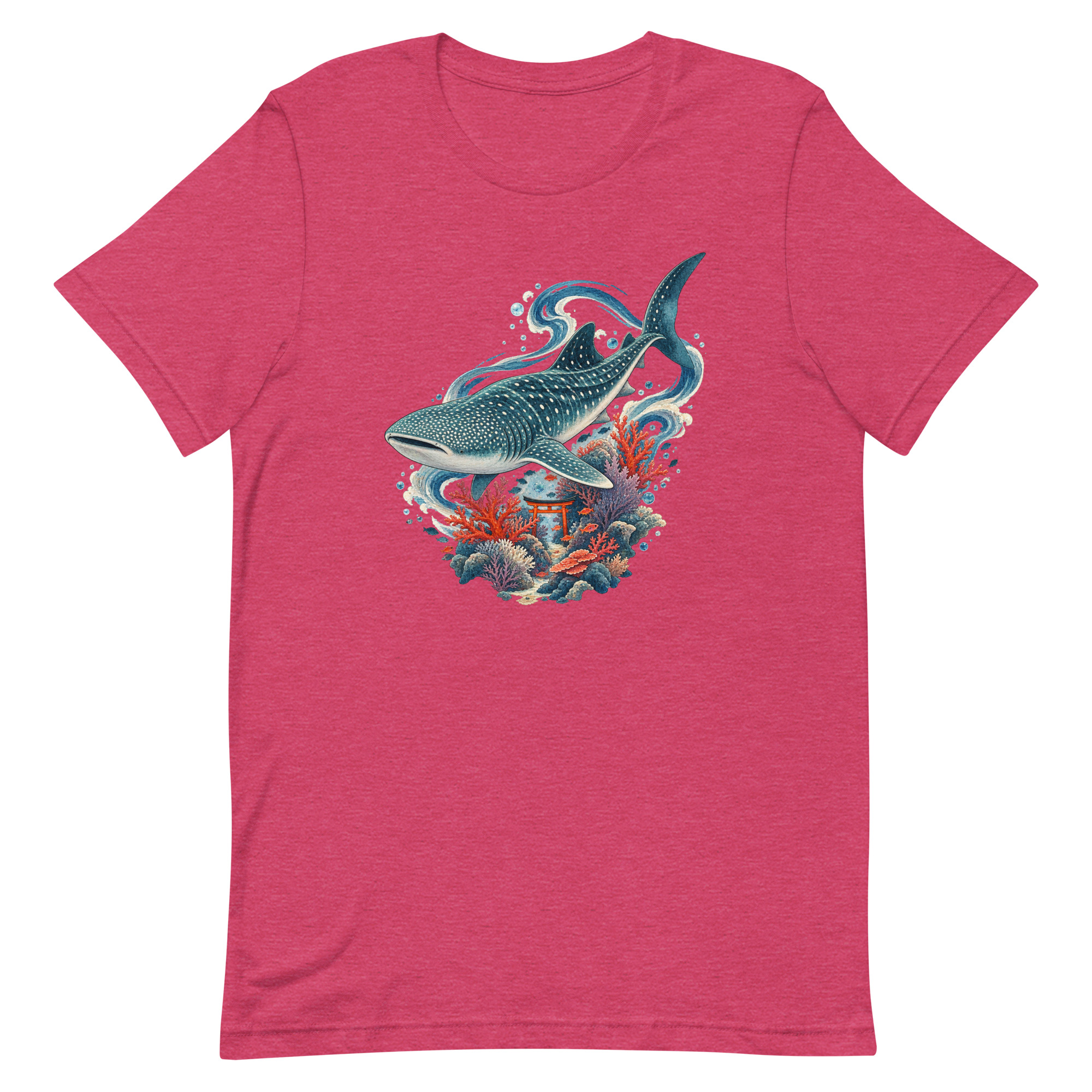 Whale Shark Torii Coral Garden Japanese Art, Japanese Art Tee, Mythology Gift - Image 36