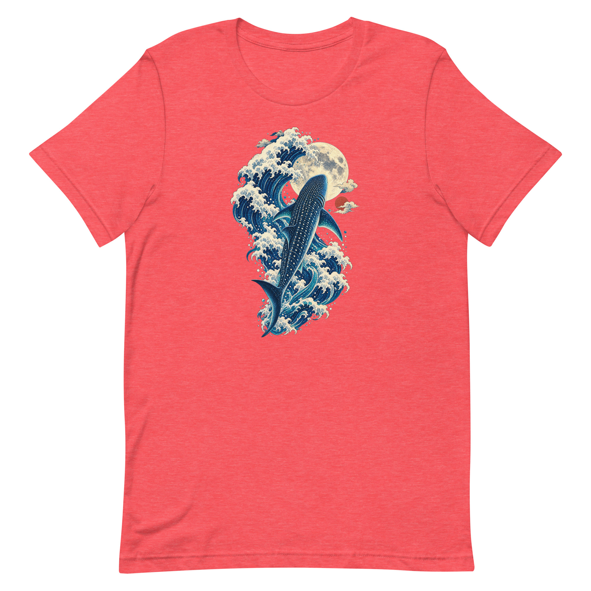 Whale Shark Great Wave Moon Japanese Art, Japanese Art Tee, Mythology Gift - Image 69