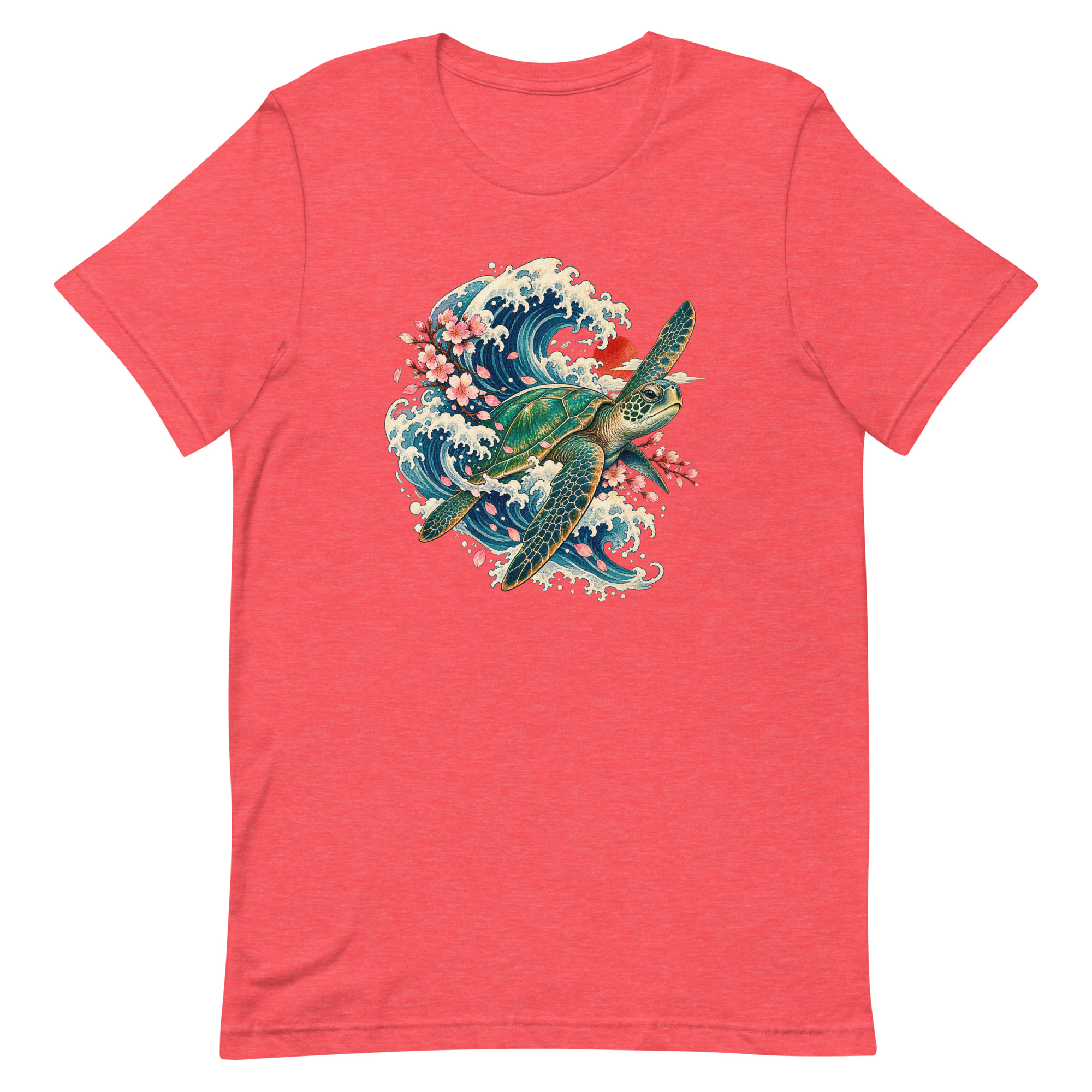 Sea Turtle Great Wave Sakura Japanese Art, Japanese Art Tee, Mythology Gift - Image 71