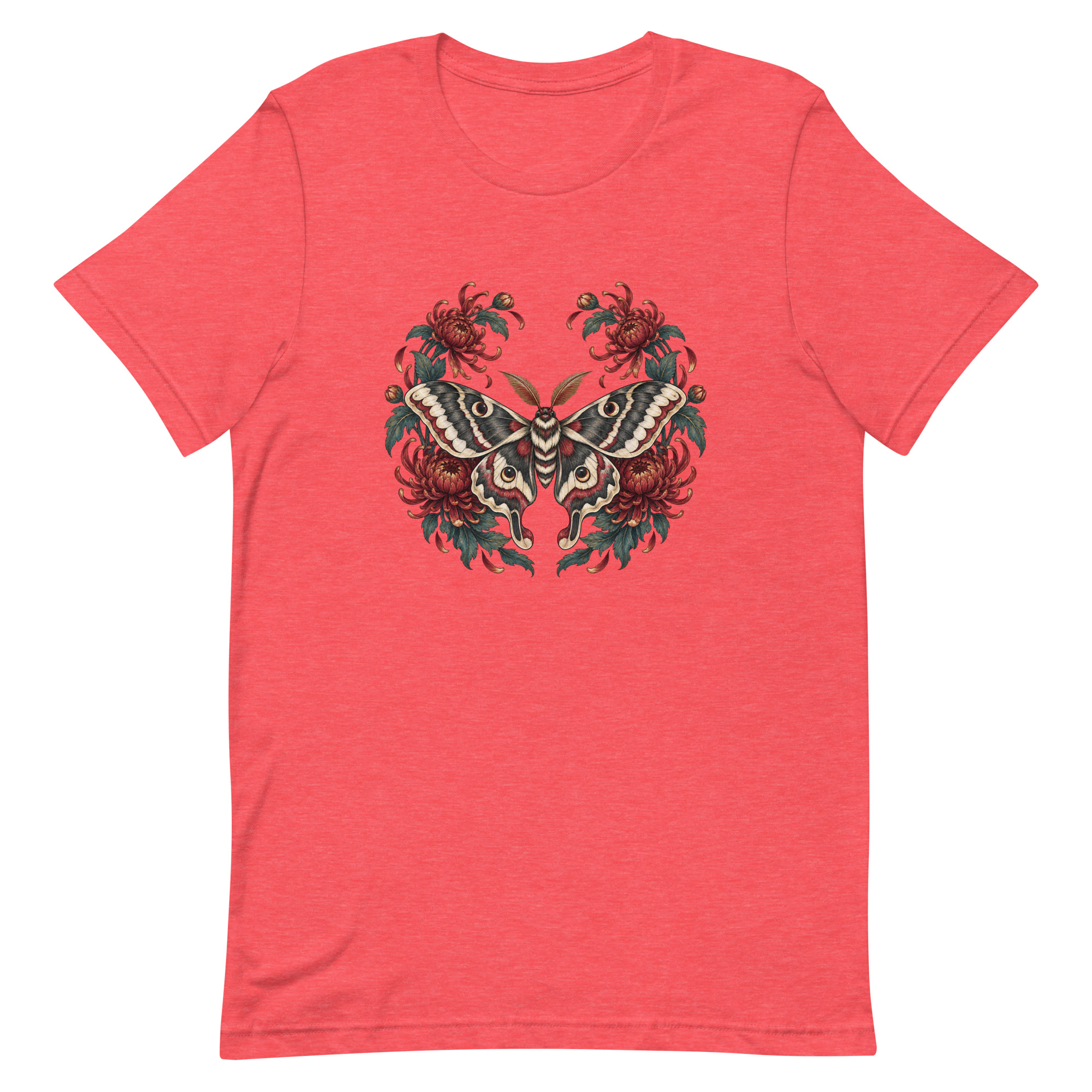Japanese Moth Chrysanthemum Enso Ink Art, Japanese Art Tee, Mythology Gift - Image 71