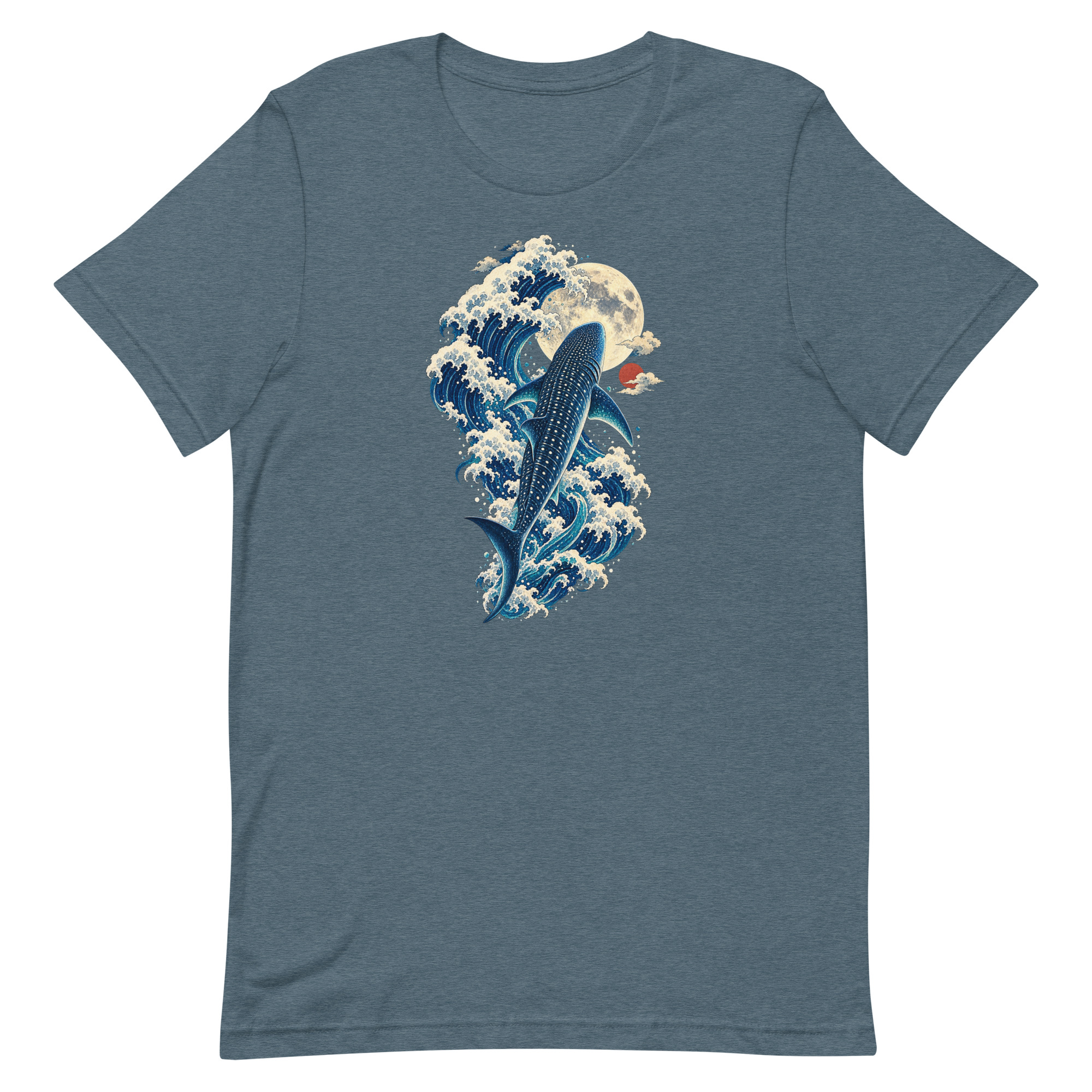 Whale Shark Great Wave Moon Japanese Art, Japanese Art Tee, Mythology Gift - Image 36