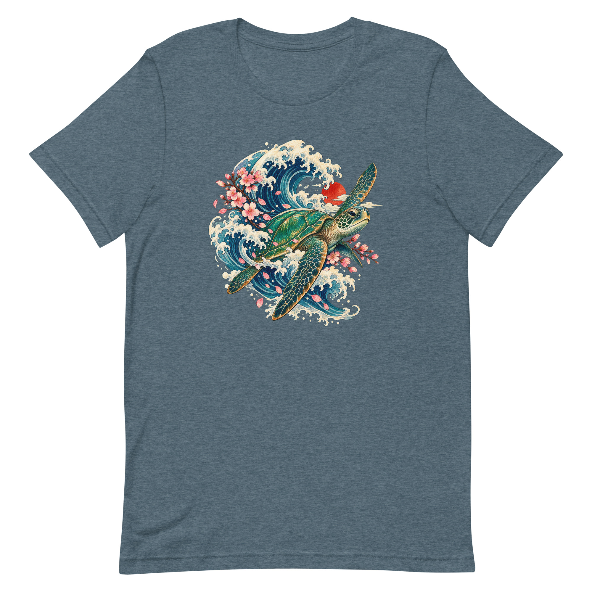 Sea Turtle Great Wave Sakura Japanese Art, Japanese Art Tee, Mythology Gift - Image 38