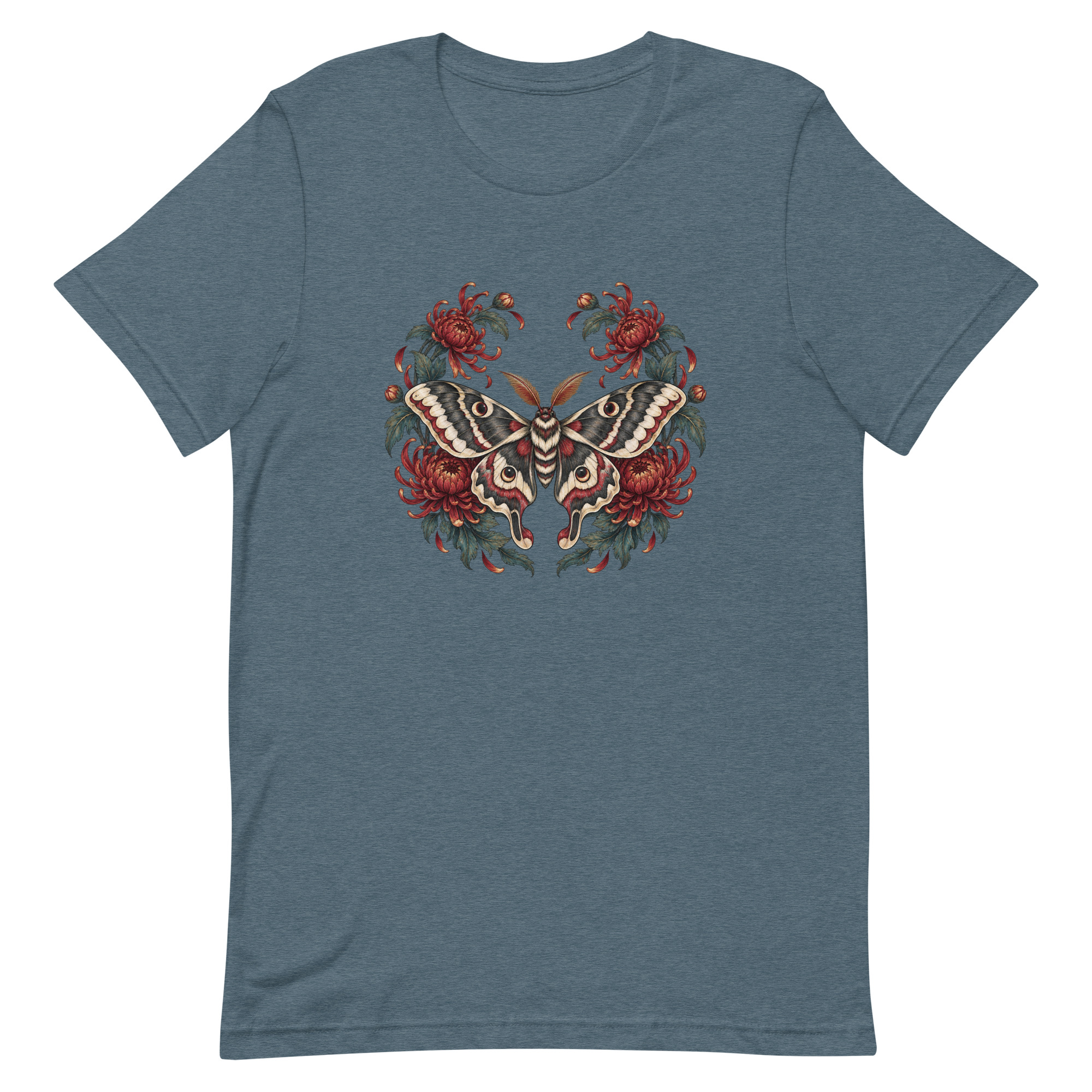 Japanese Moth Chrysanthemum Enso Ink Art, Japanese Art Tee, Mythology Gift - Image 38