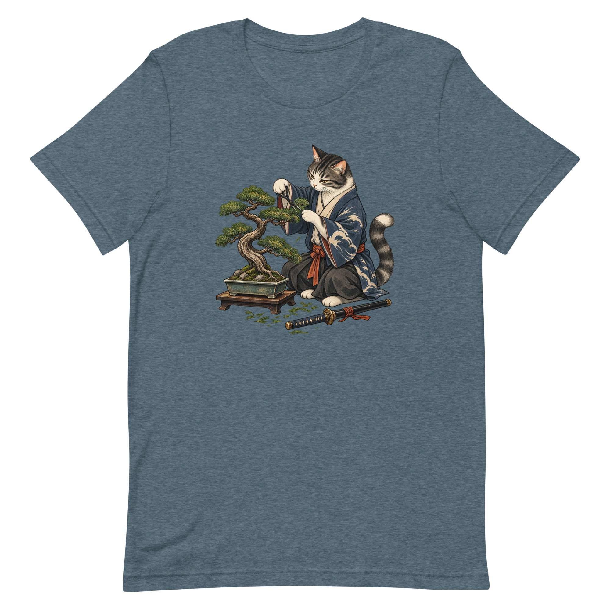 Samurai Cat Bonsai Dojo Japanese Art, Japanese Art Tee, Mythology Gift - Image 38