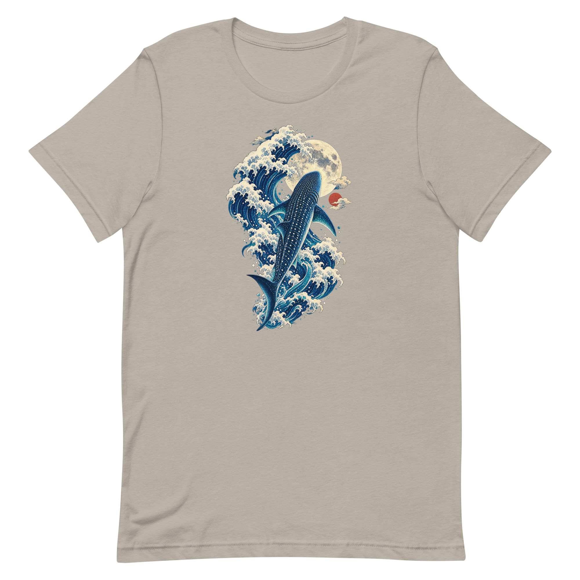 Whale Shark Great Wave Moon Japanese Art, Japanese Art Tee, Mythology Gift - Image 37
