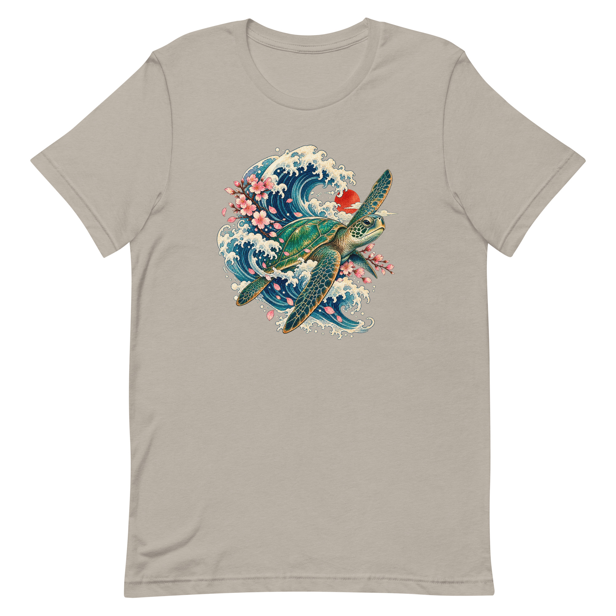 Sea Turtle Great Wave Sakura Japanese Art, Japanese Art Tee, Mythology Gift - Image 39