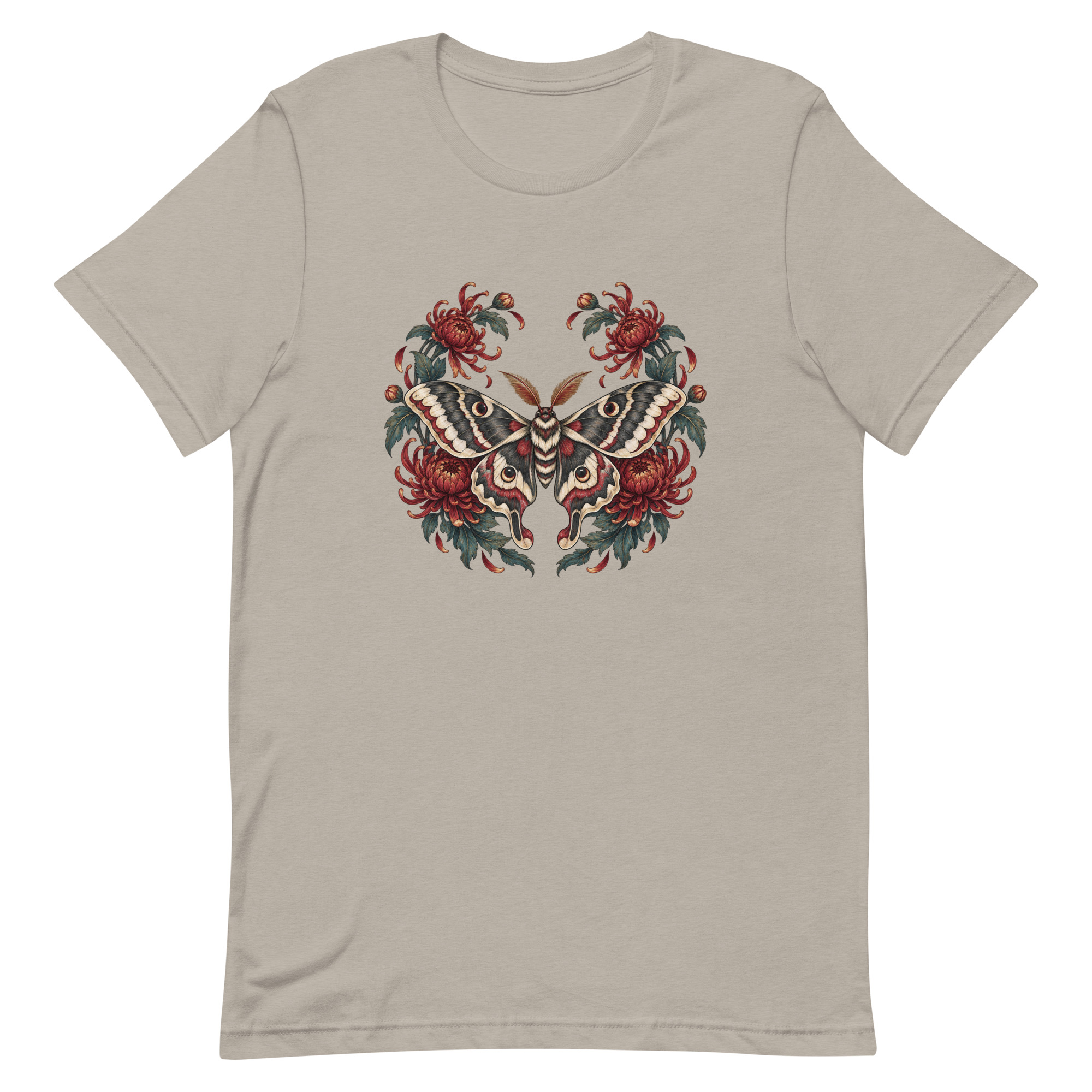 Japanese Moth Chrysanthemum Enso Ink Art, Japanese Art Tee, Mythology Gift - Image 39