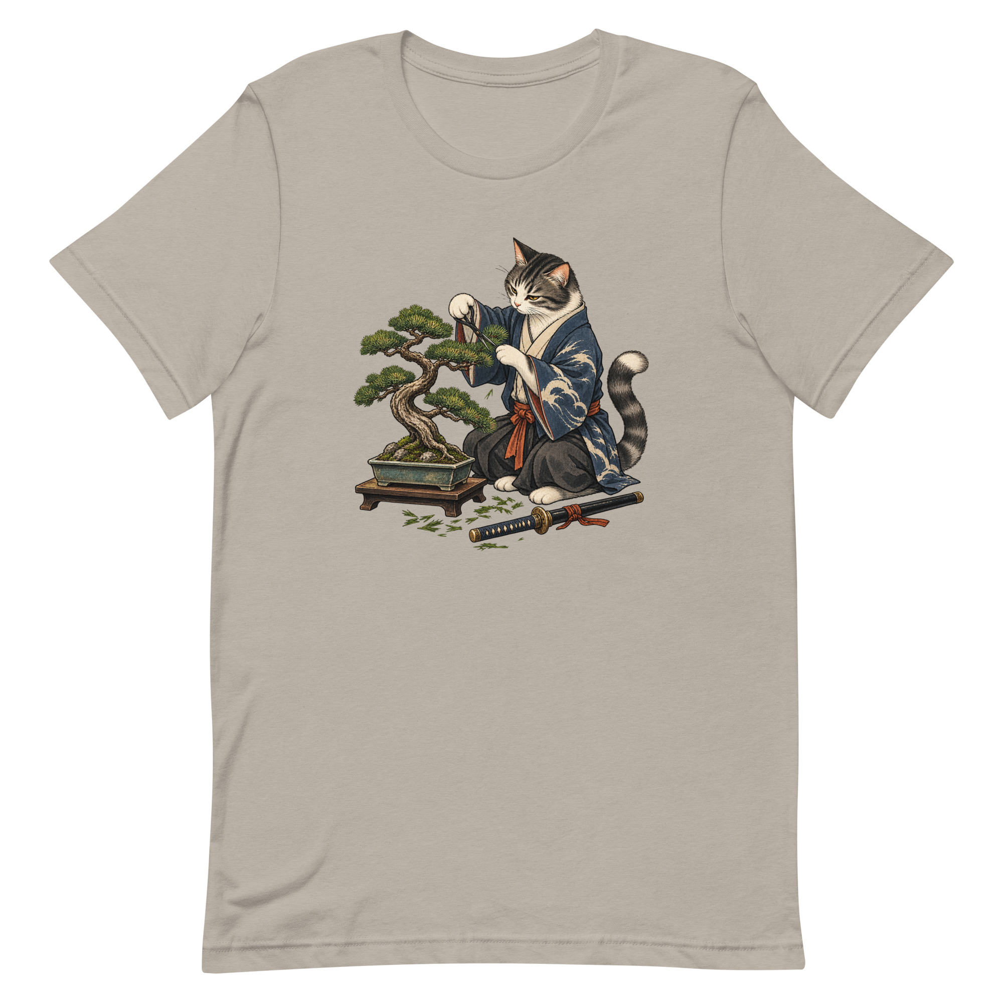 Samurai Cat Bonsai Dojo Japanese Art, Japanese Art Tee, Mythology Gift - Image 39