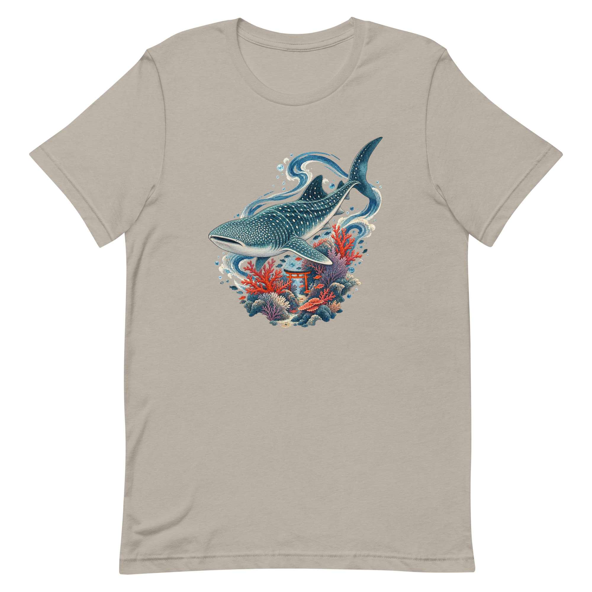Whale Shark Torii Coral Garden Japanese Art, Japanese Art Tee, Mythology Gift - Image 39