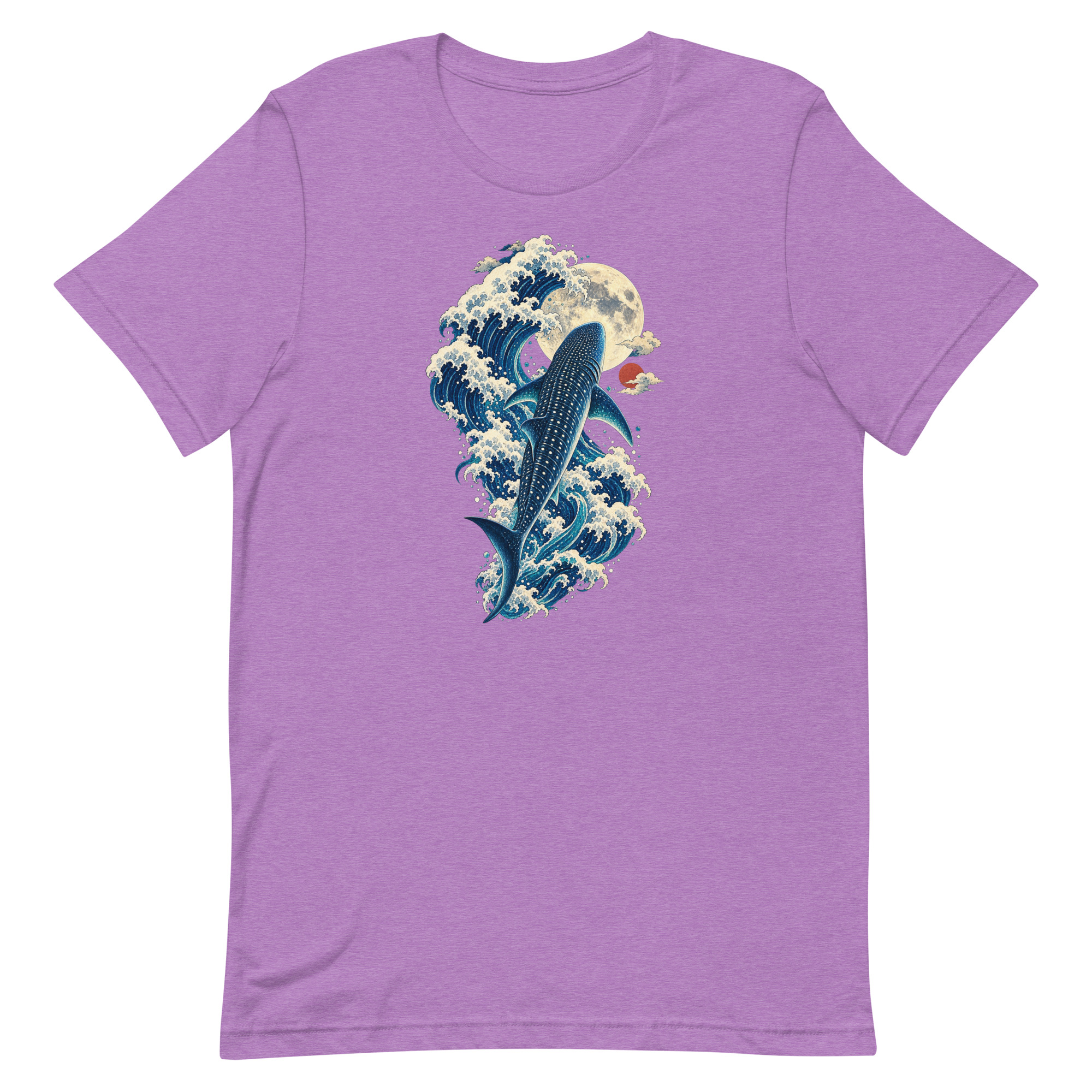 Whale Shark Great Wave Moon Japanese Art, Japanese Art Tee, Mythology Gift - Image 76