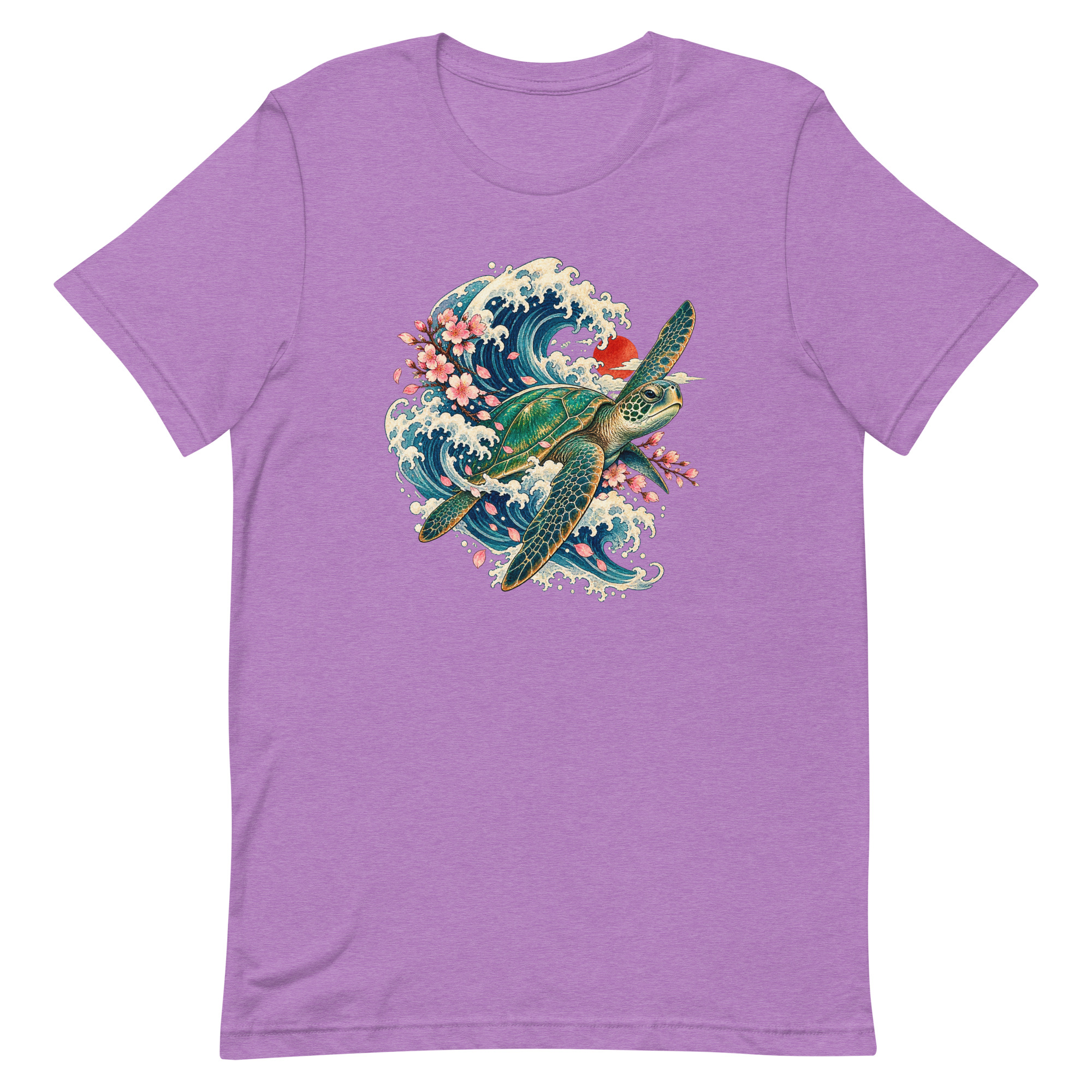 Sea Turtle Great Wave Sakura Japanese Art, Japanese Art Tee, Mythology Gift - Image 78