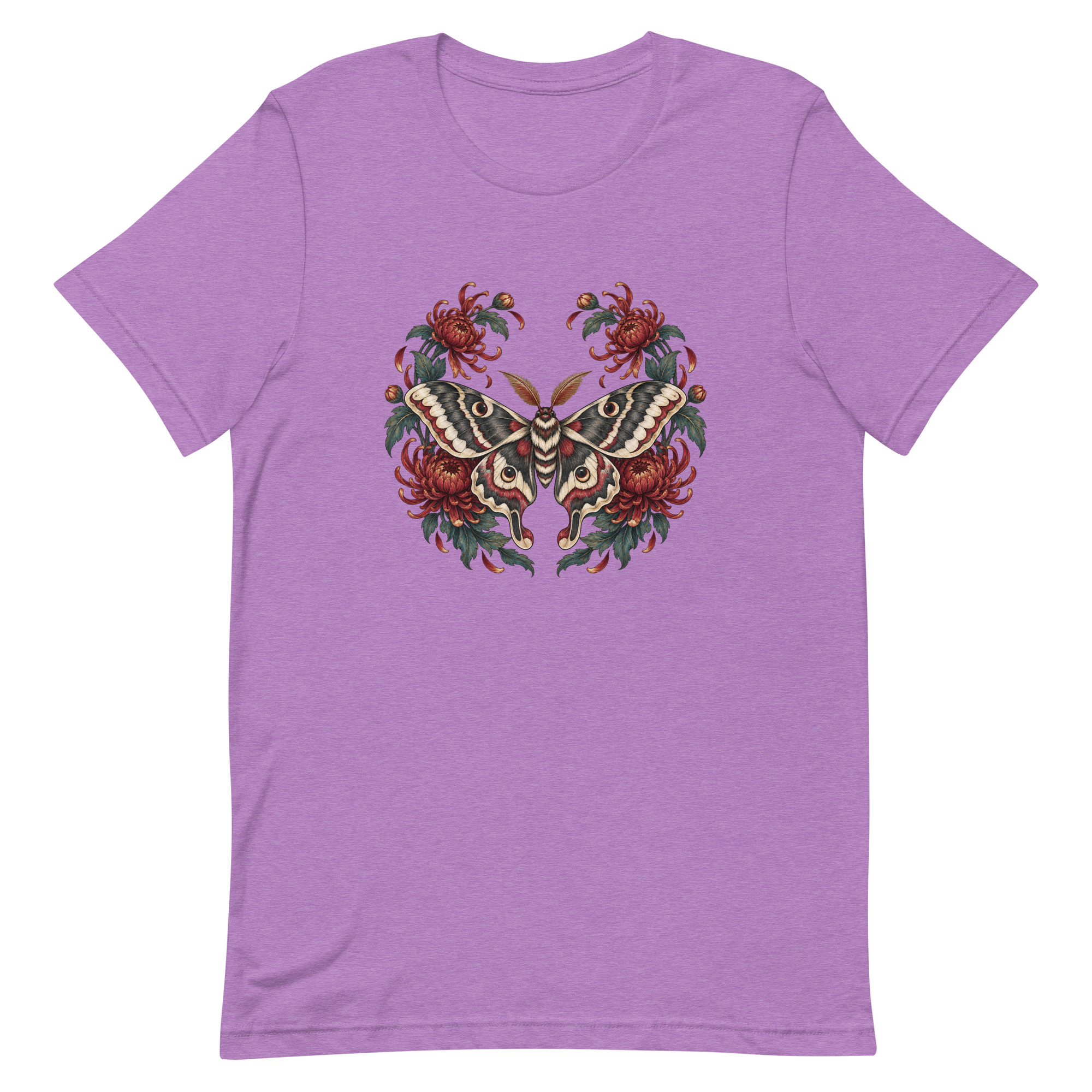 Japanese Moth Chrysanthemum Enso Ink Art, Japanese Art Tee, Mythology Gift - Image 78