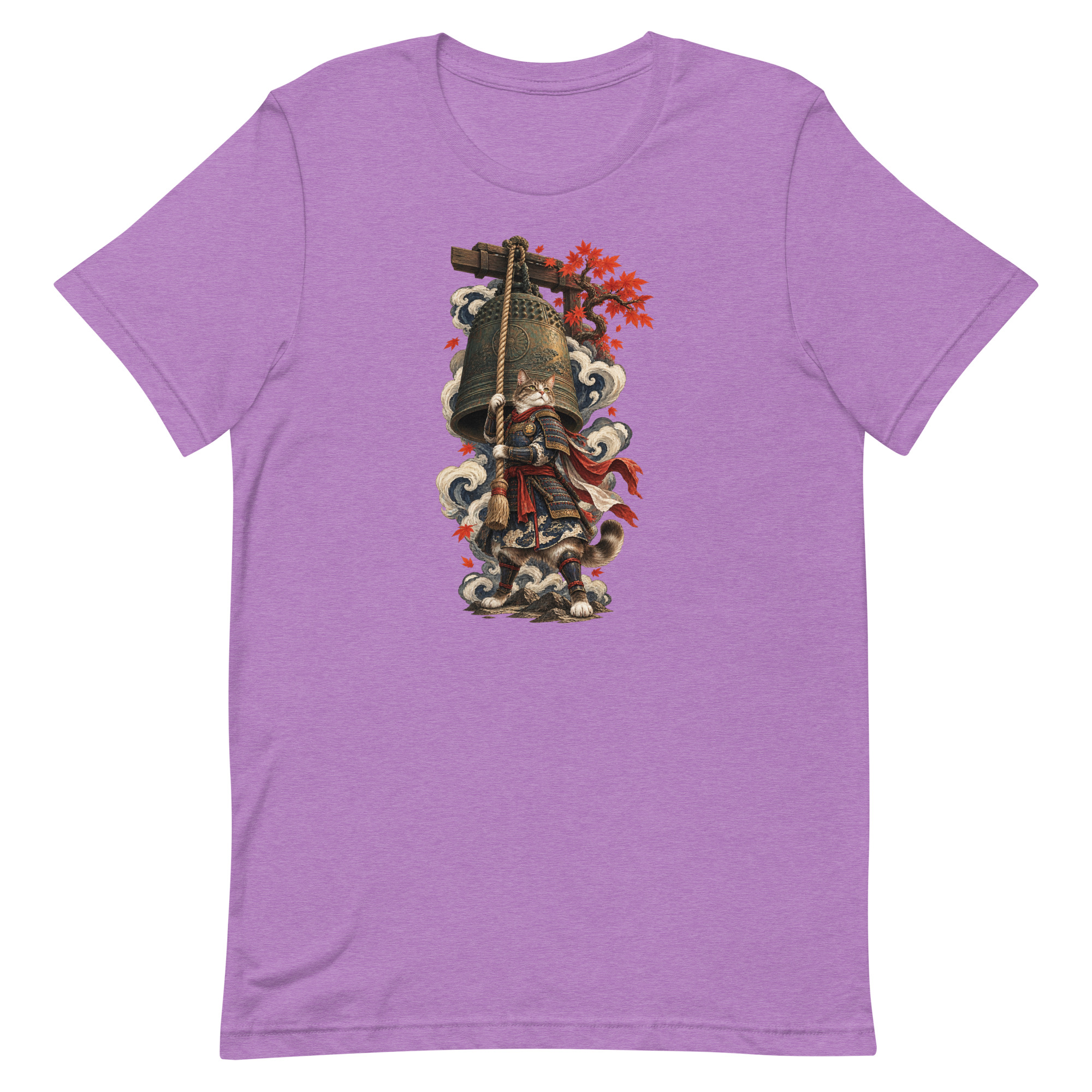 Samurai Cat Temple Bell Guardian Japanese Art, Japanese Art Tee, Mythology Gift - Image 78
