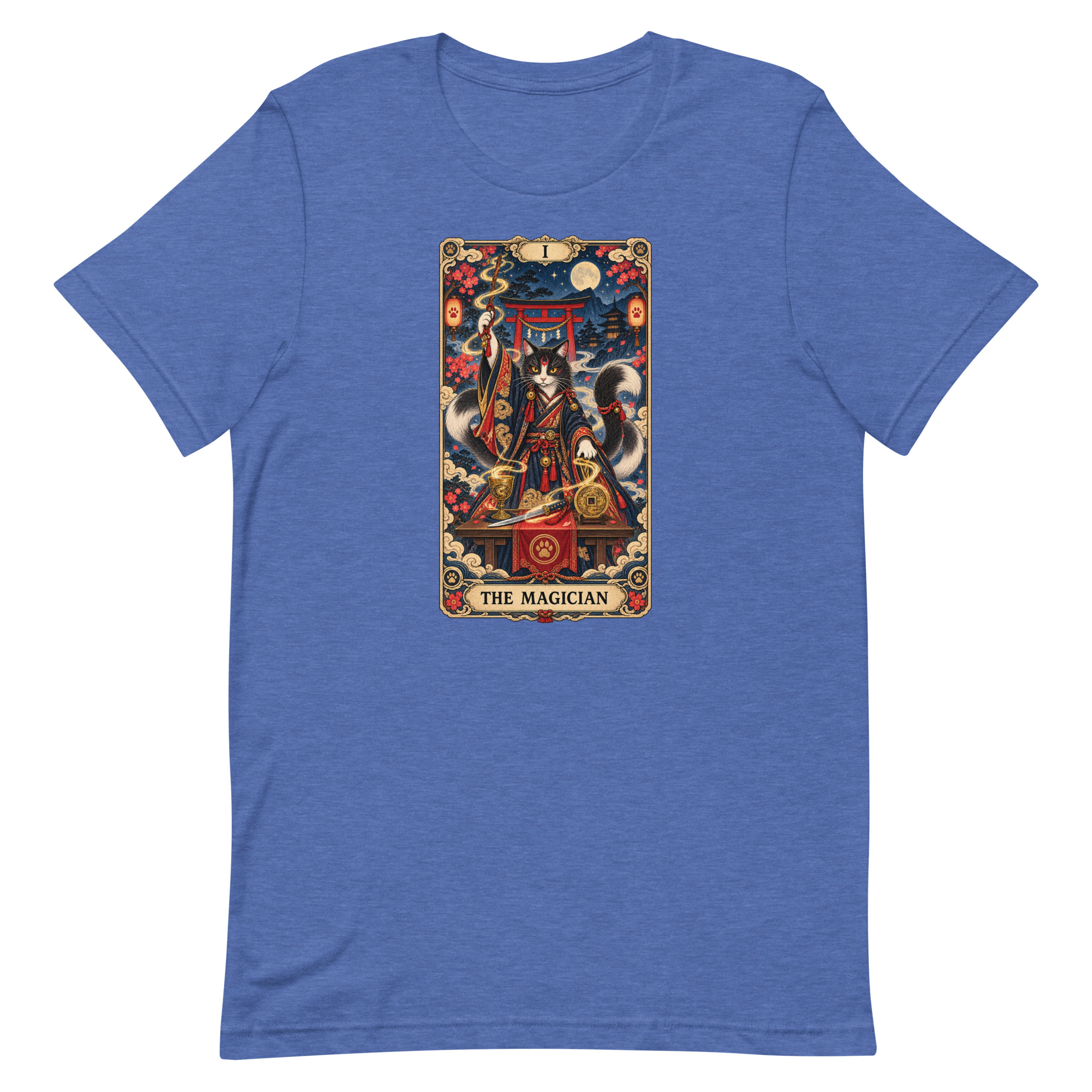 The Magician Bakeneko Cat Tarot Japanese Yokai Art, Japanese Art Tee, Mythology Gift - Image 38