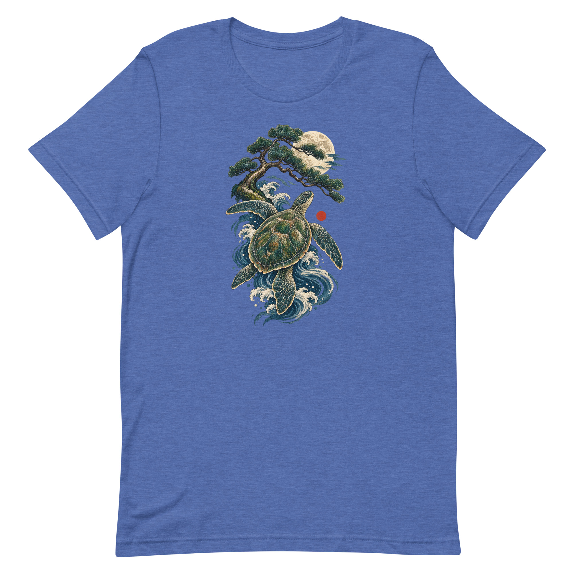 Ancient Sea Turtle Pine Moon Japanese Art, Japanese Art Tee, Mythology Gift - Image 38