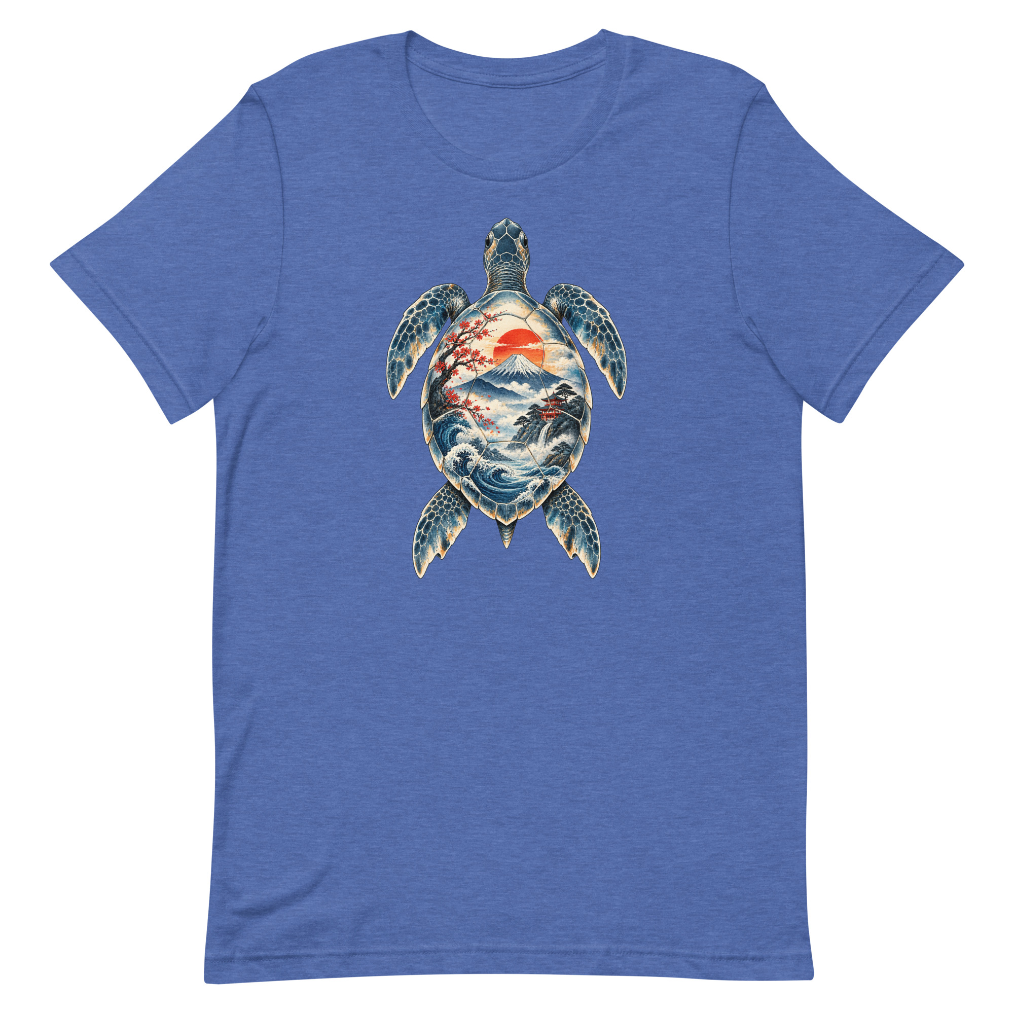 Sea Turtle Mount Fuji Sunrise Japanese Art, Japanese Art Tee, Mythology Gift - Image 40