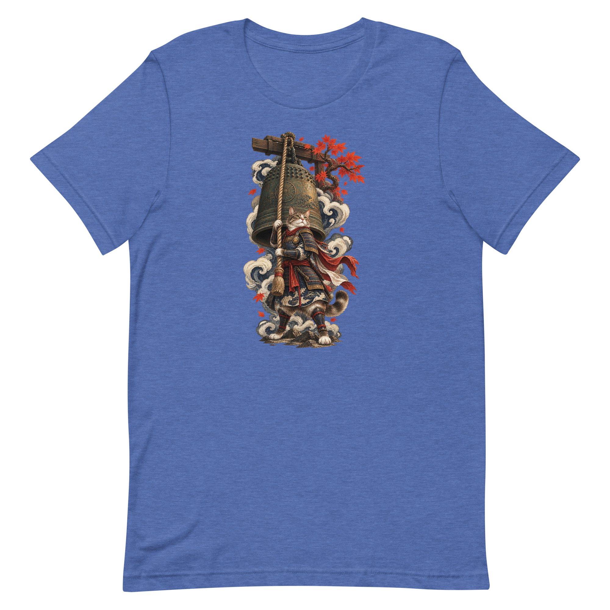 Samurai Cat Temple Bell Guardian Japanese Art, Japanese Art Tee, Mythology Gift - Image 40