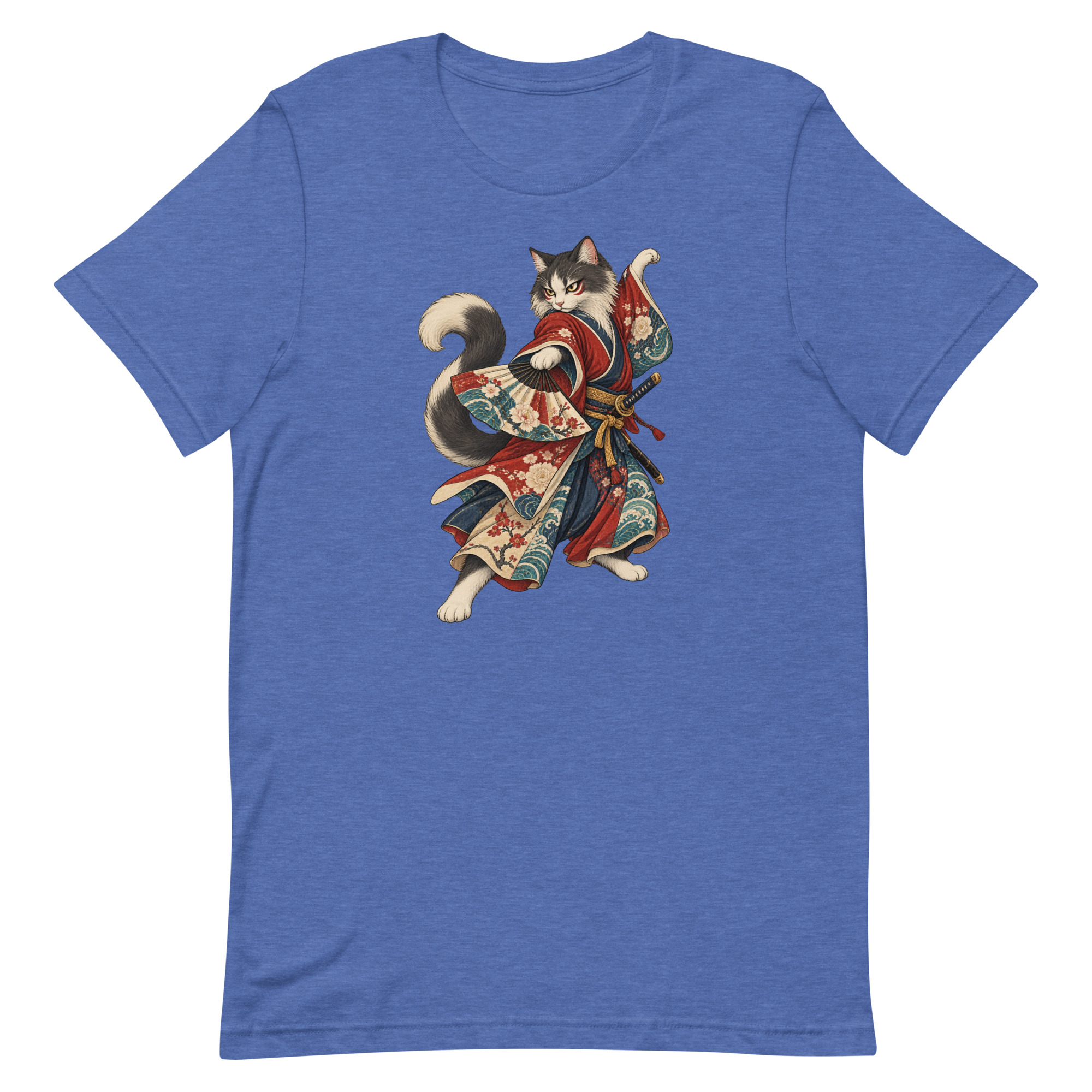 Samurai Cat Kabuki Fan Japanese Warrior Art, Japanese Art Tee, Mythology Gift - Image 40
