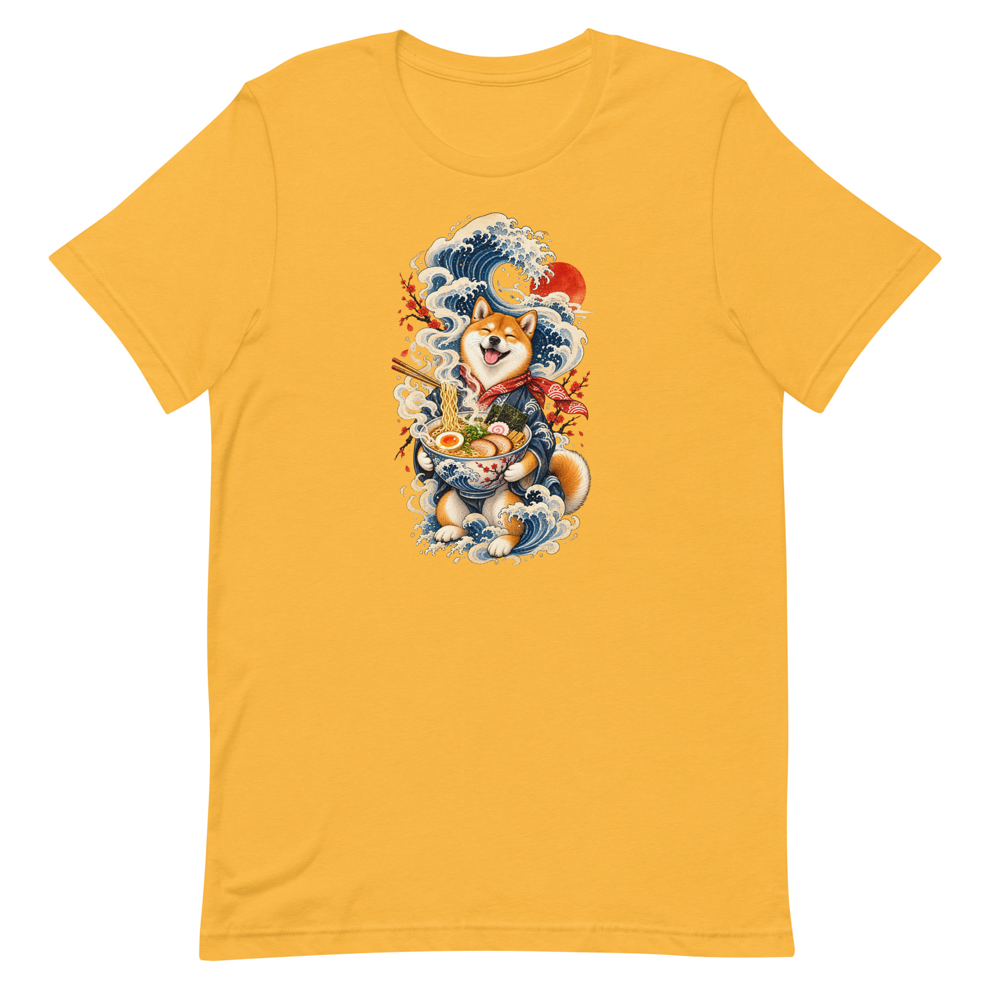 Shiba Inu Ramen Great Wave Japanese Food Art, Japanese Art Tee, Mythology Gift - Image 87