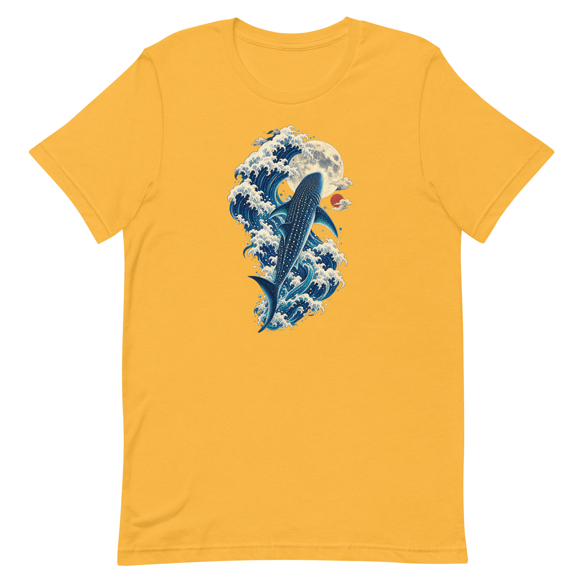 Whale Shark Great Wave Moon Japanese Art, Japanese Art Tee, Mythology Gift - Image 87