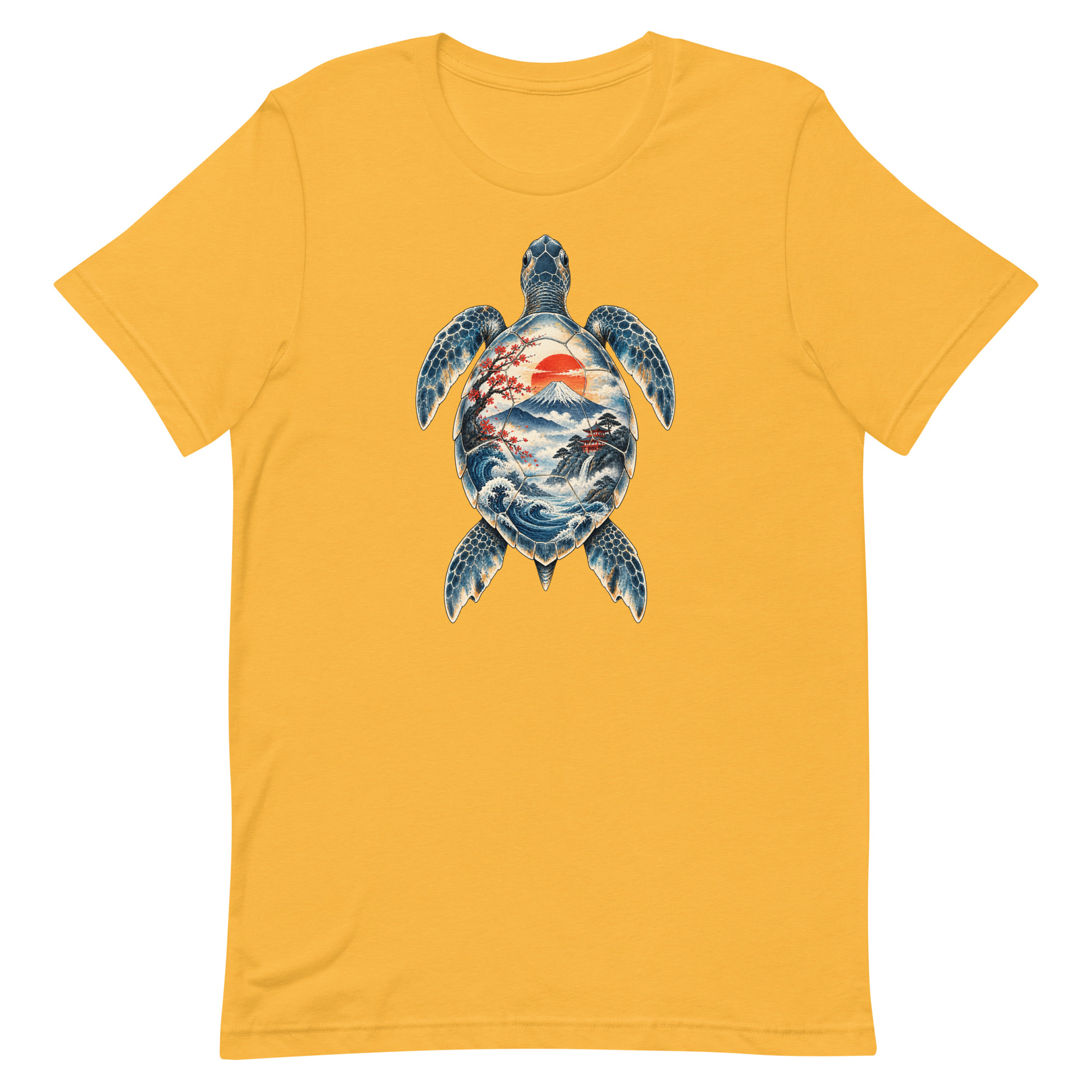 Sea Turtle Mount Fuji Sunrise Japanese Art, Japanese Art Tee, Mythology Gift - Image 89