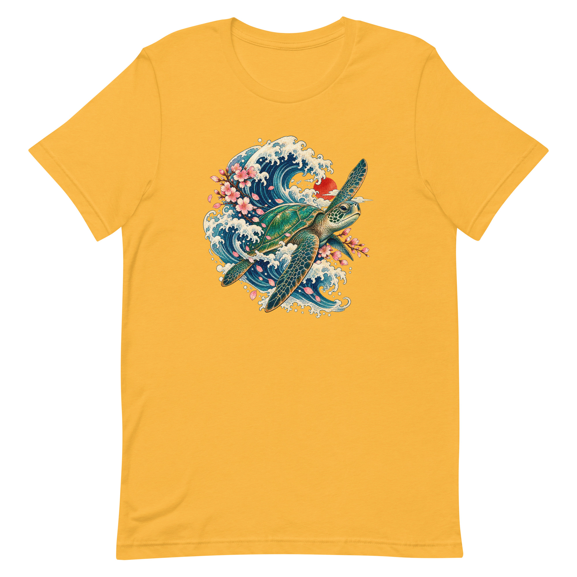 Sea Turtle Great Wave Sakura Japanese Art, Japanese Art Tee, Mythology Gift - Image 89