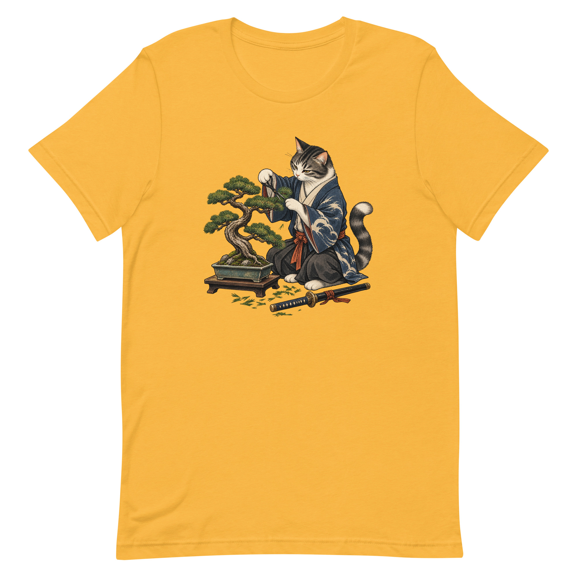 Samurai Cat Bonsai Dojo Japanese Art, Japanese Art Tee, Mythology Gift - Image 89